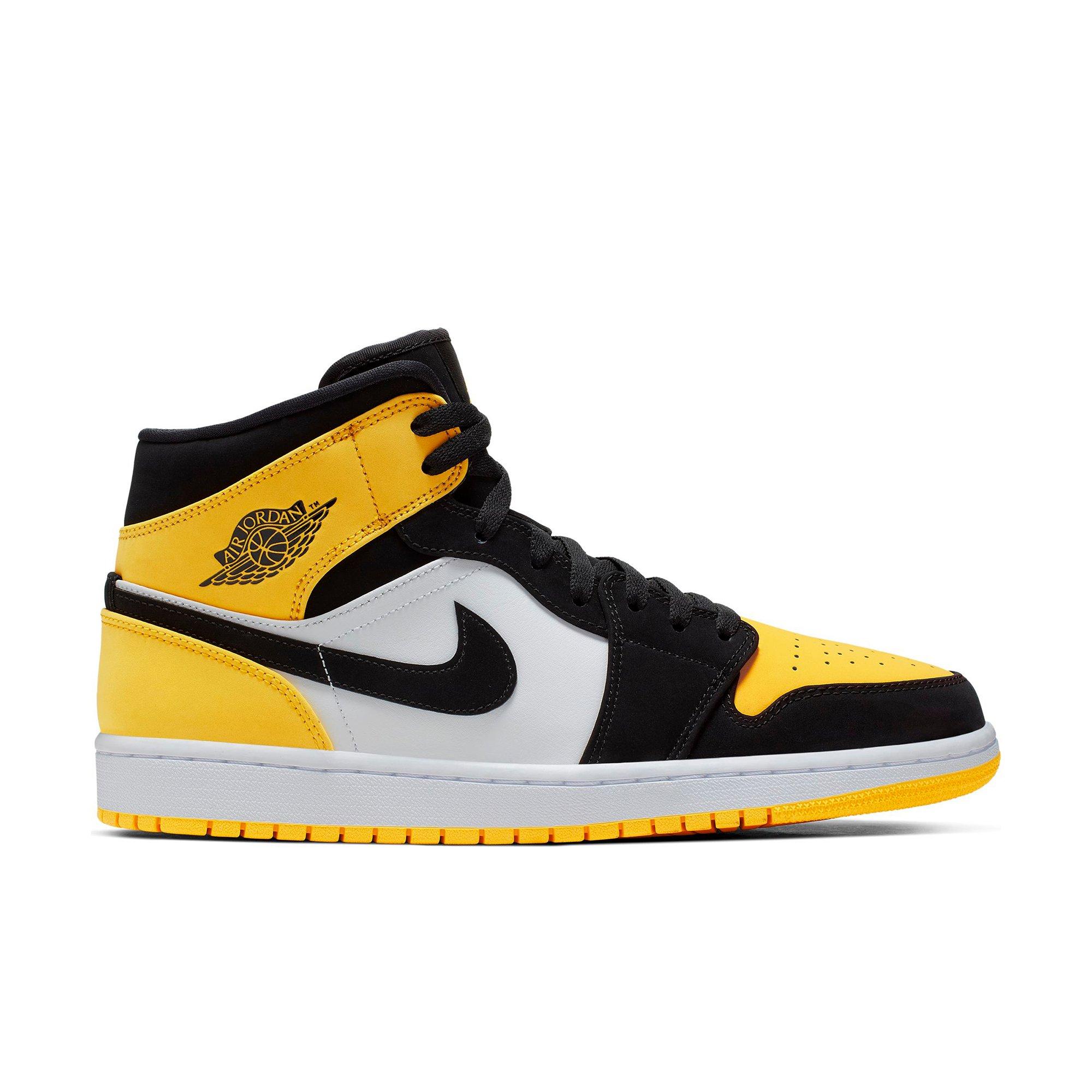 black and yellow aj1