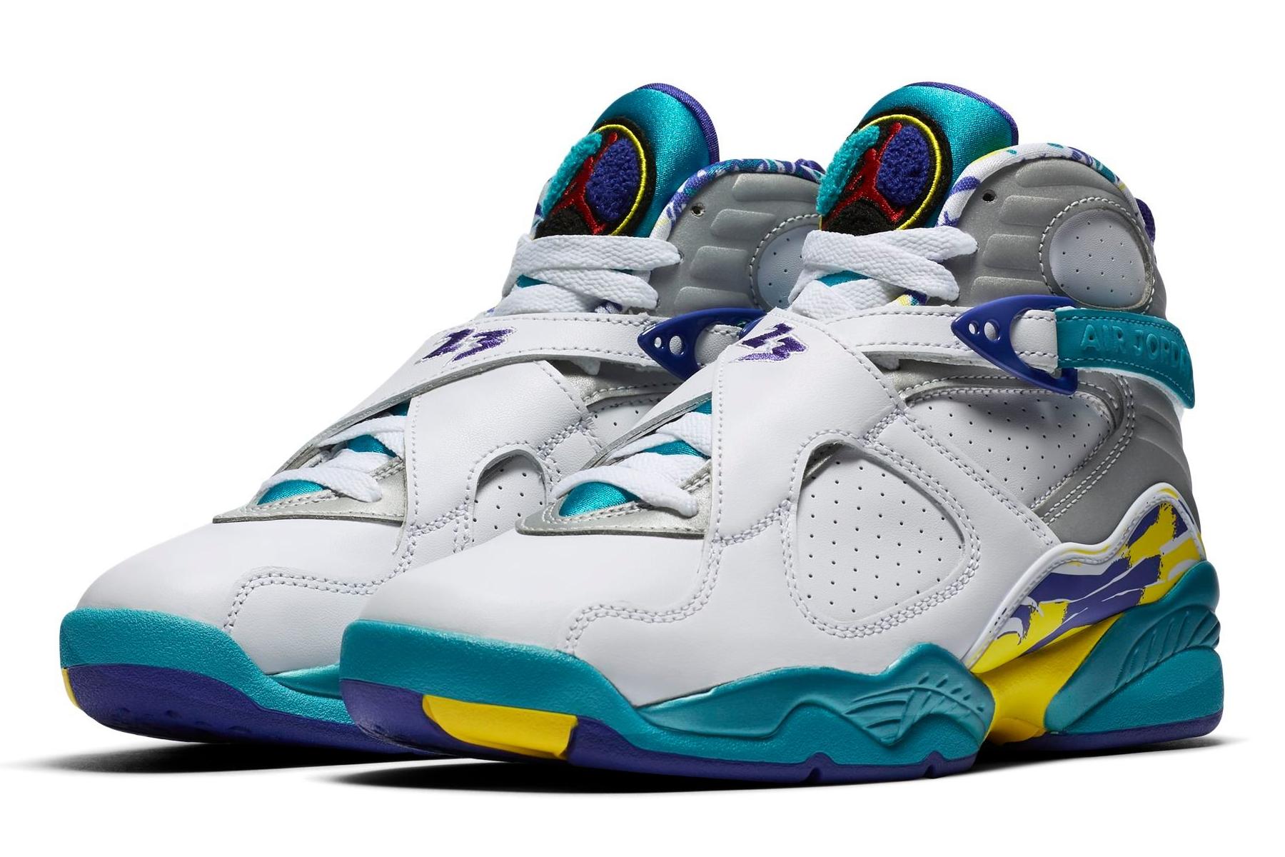 White shop aqua 8s