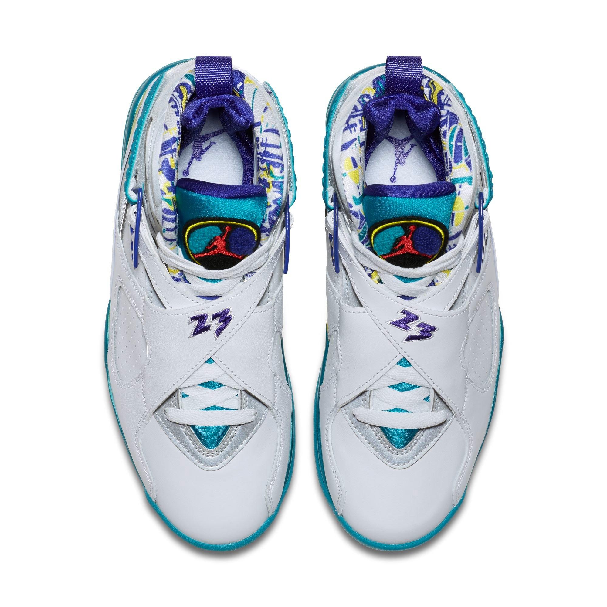 jordan 8 white aqua shirt
