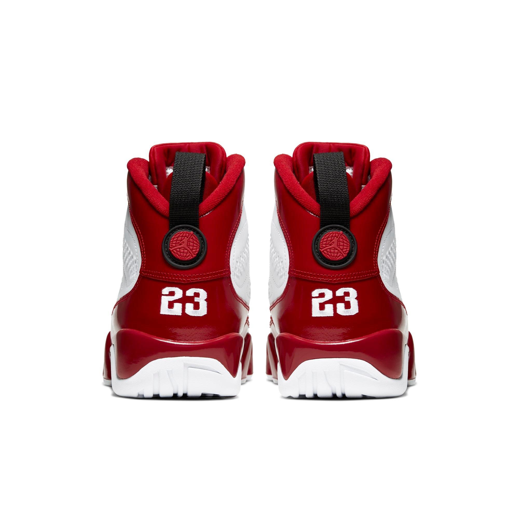 retro 9 white red
