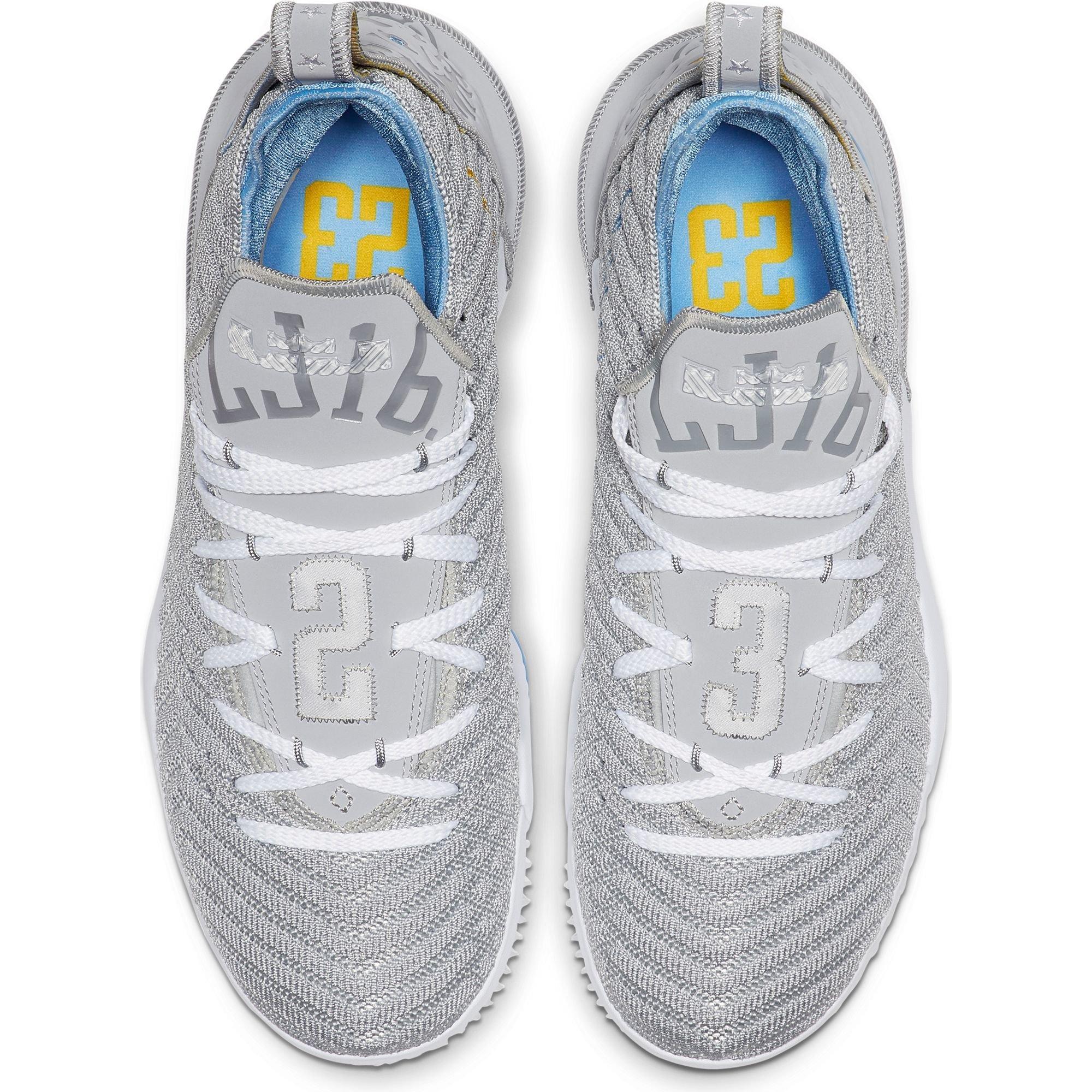 lebron 16 gray and blue