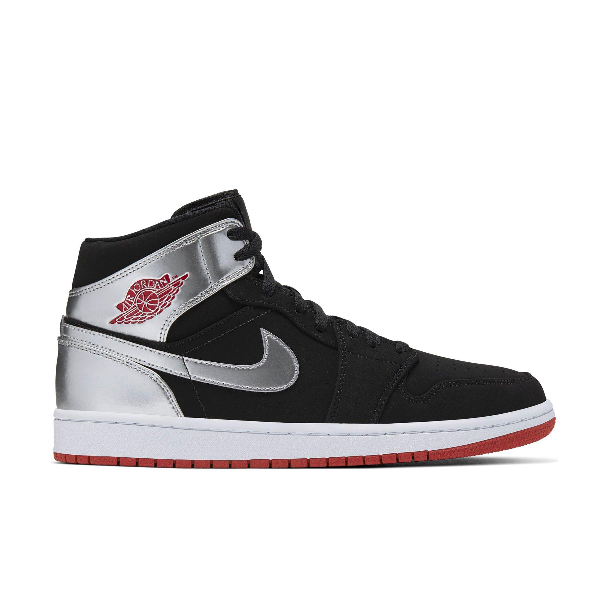 jordan 1 red white and silver