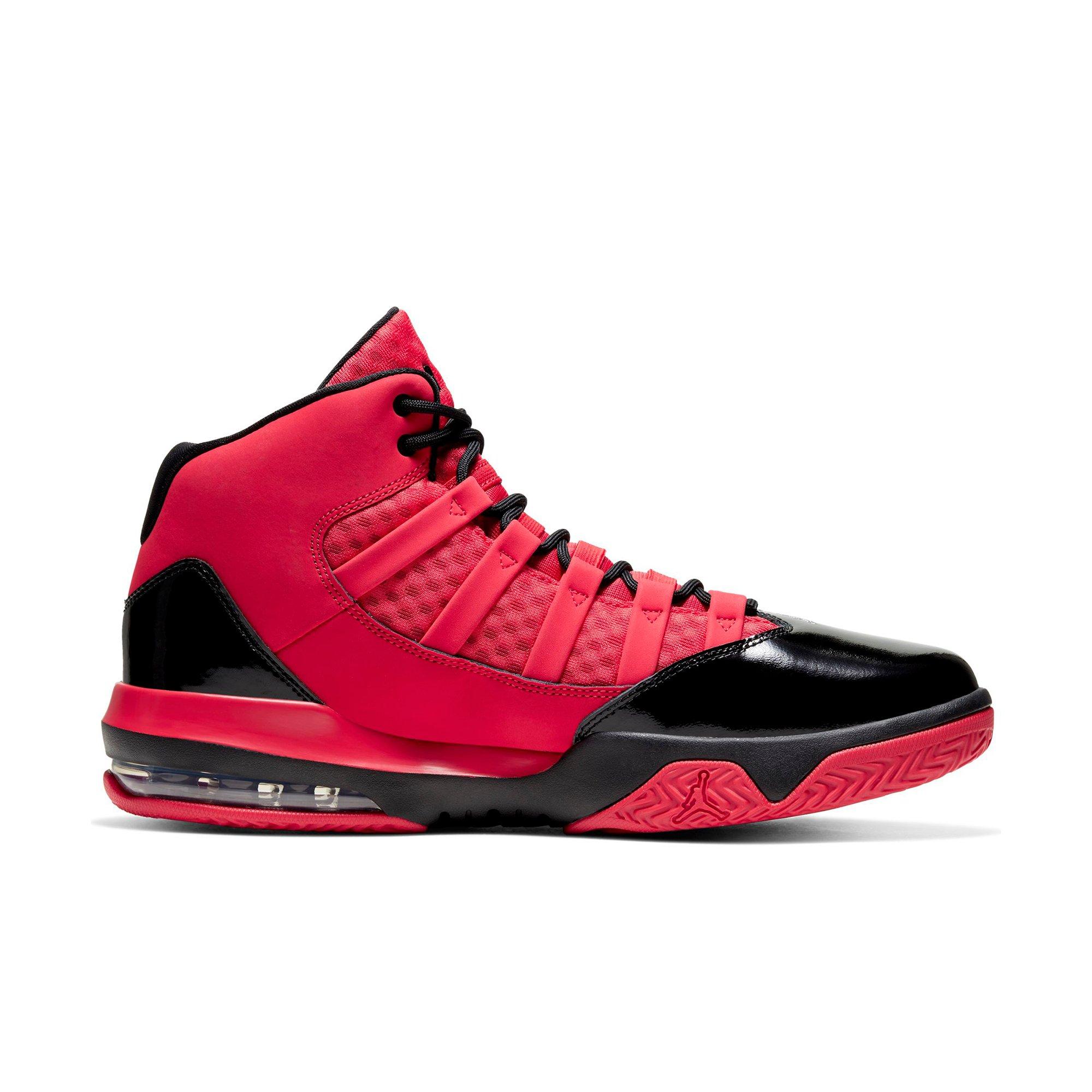 jordan max aura black and red