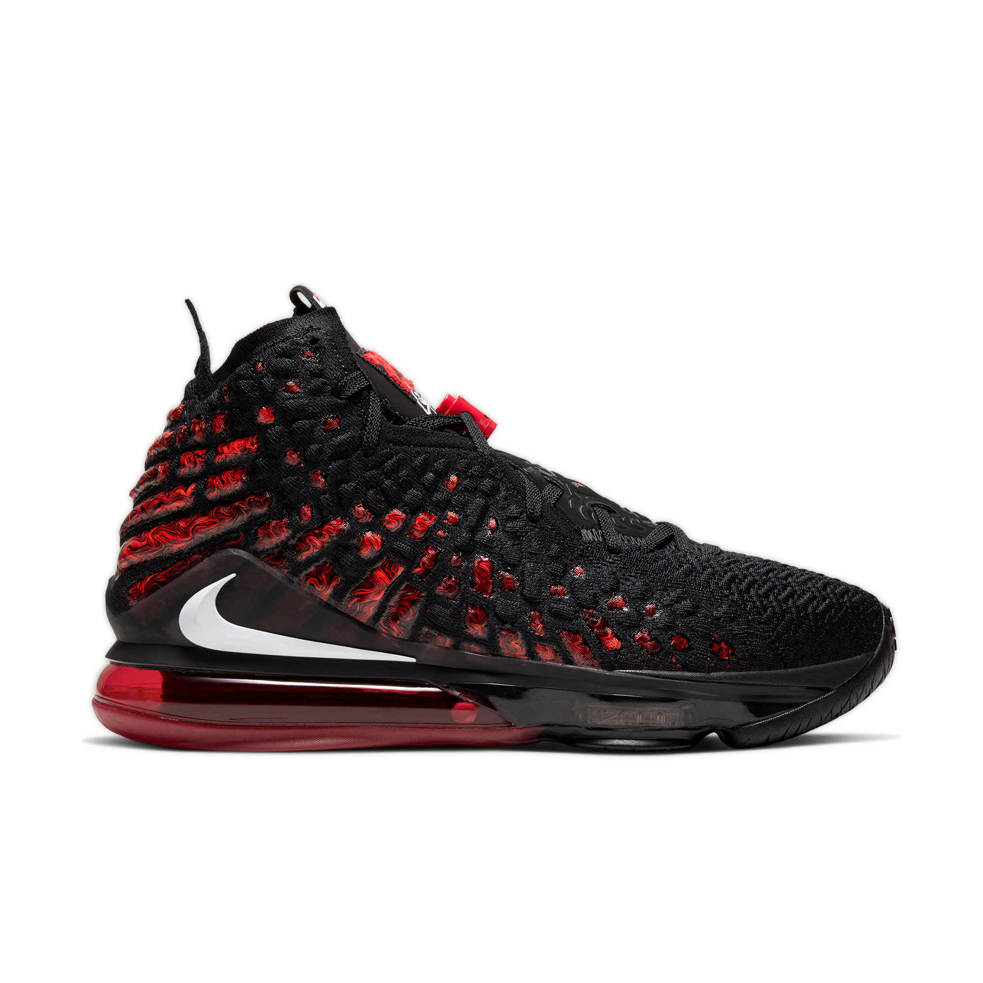 lebron shoes black red