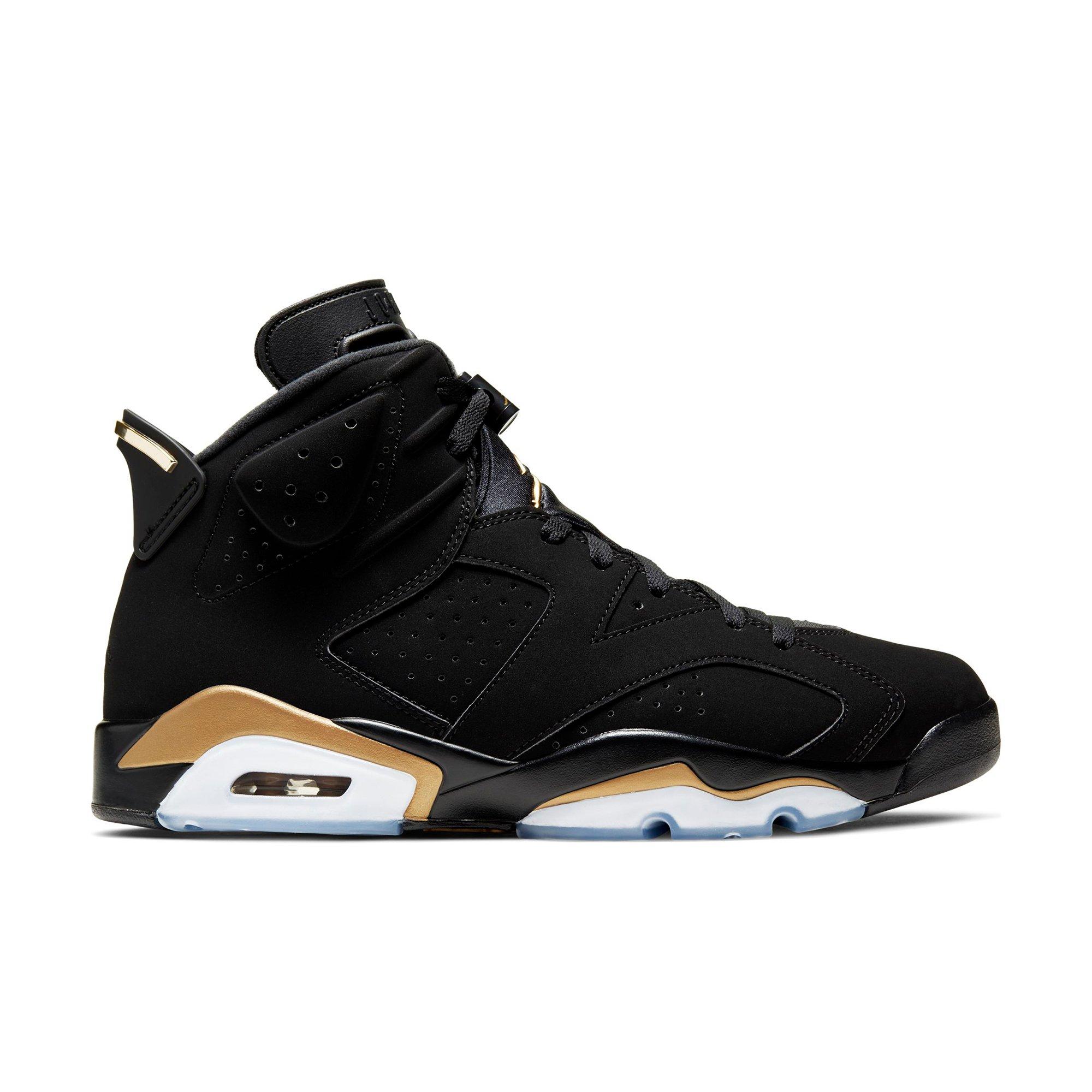 jordan retro 6 black and gold