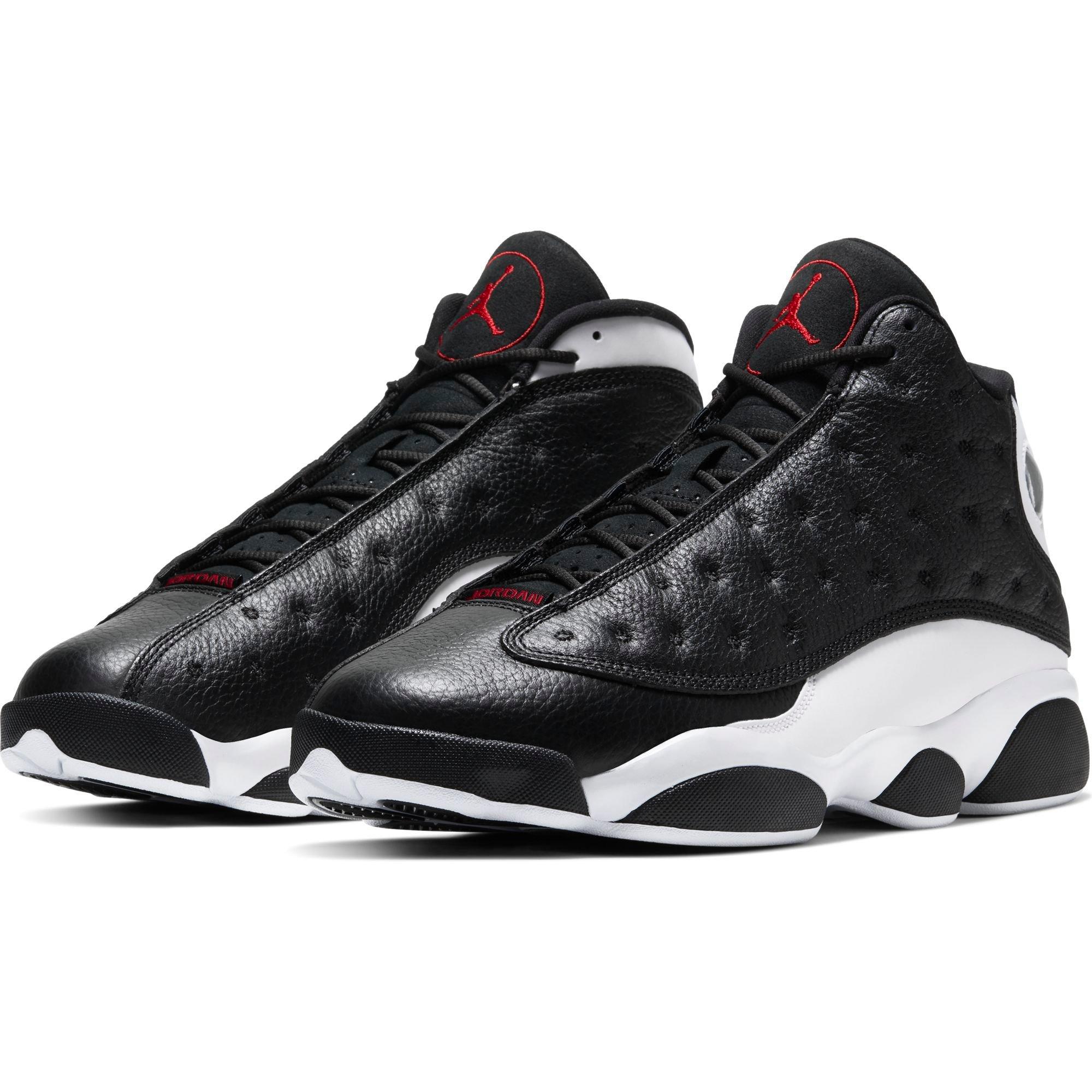 white and red jordan retro 13