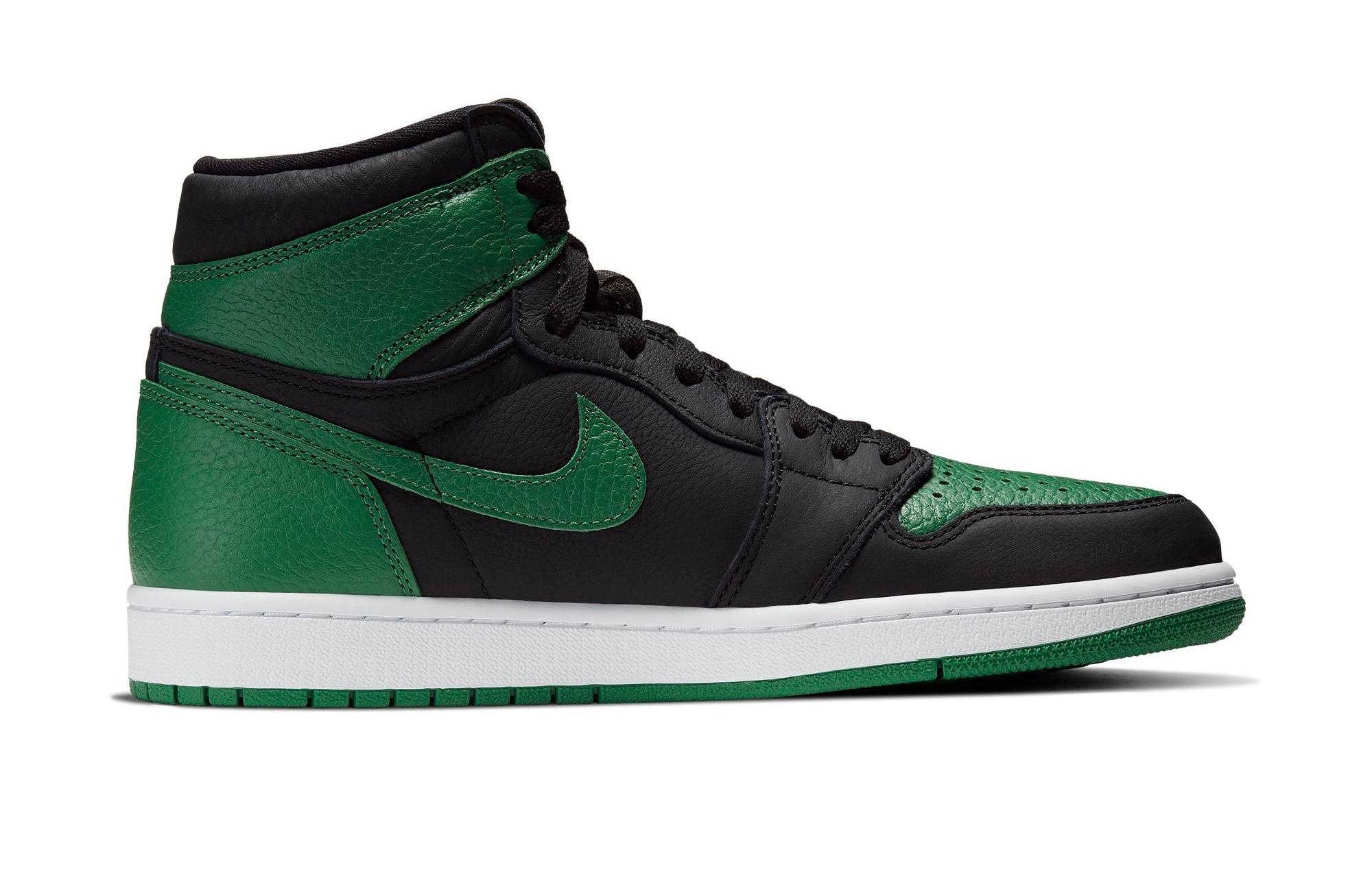 Green and store black jordan 1s