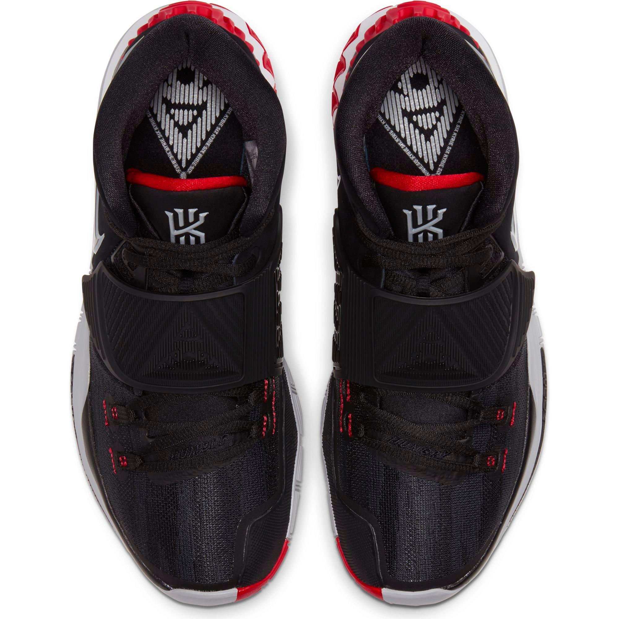 kyrie irving shoes black and red