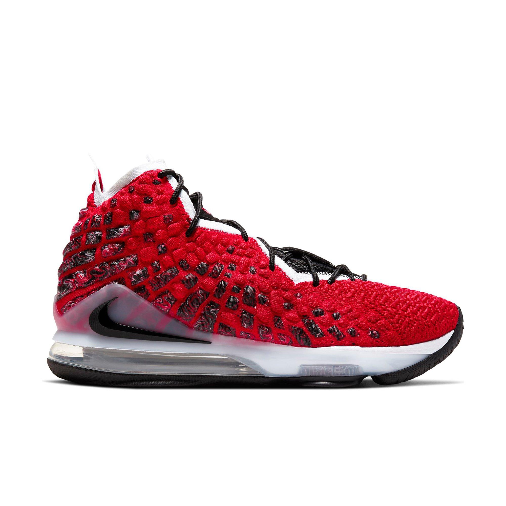 red lebron shoes