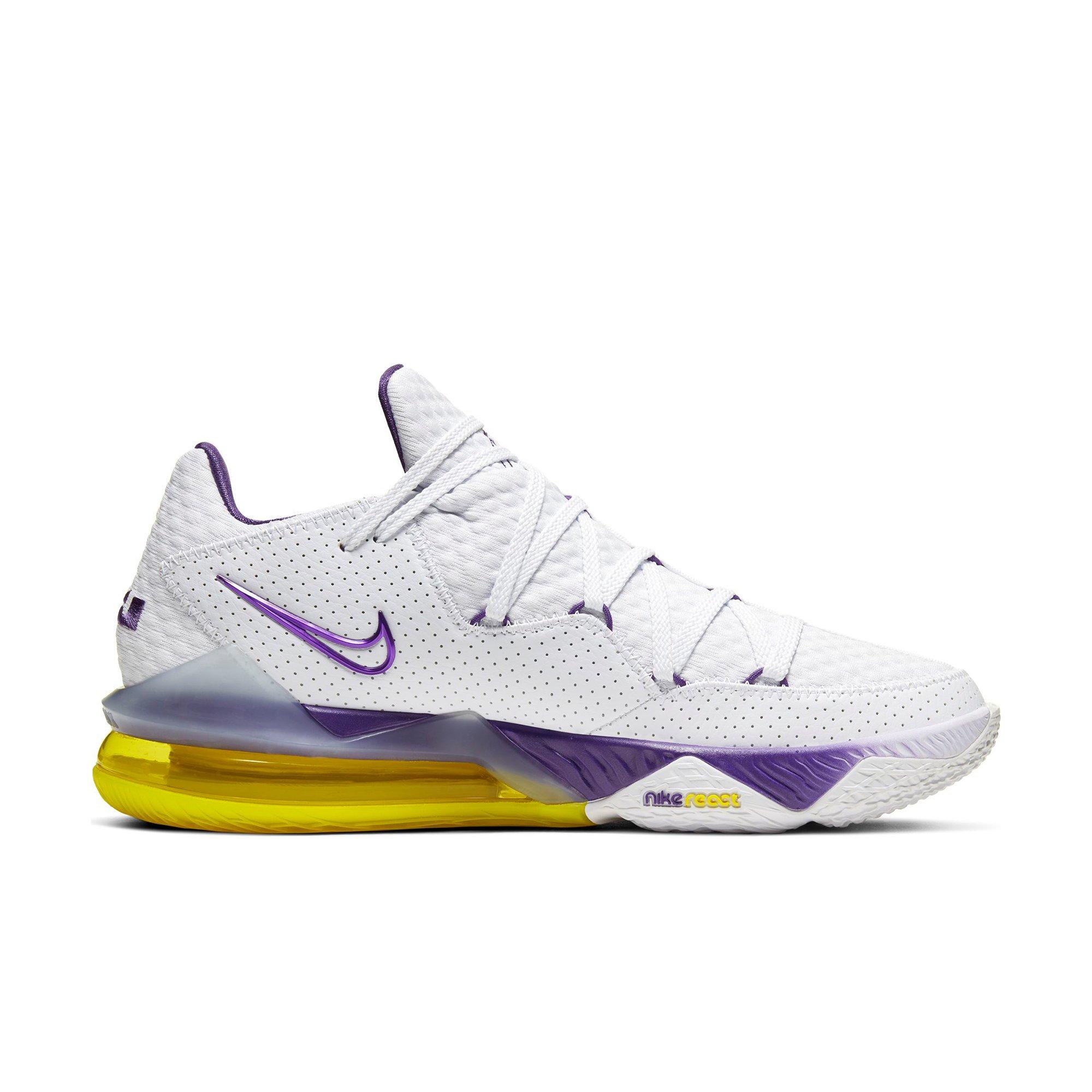 purple and yellow nike basketball shoes
