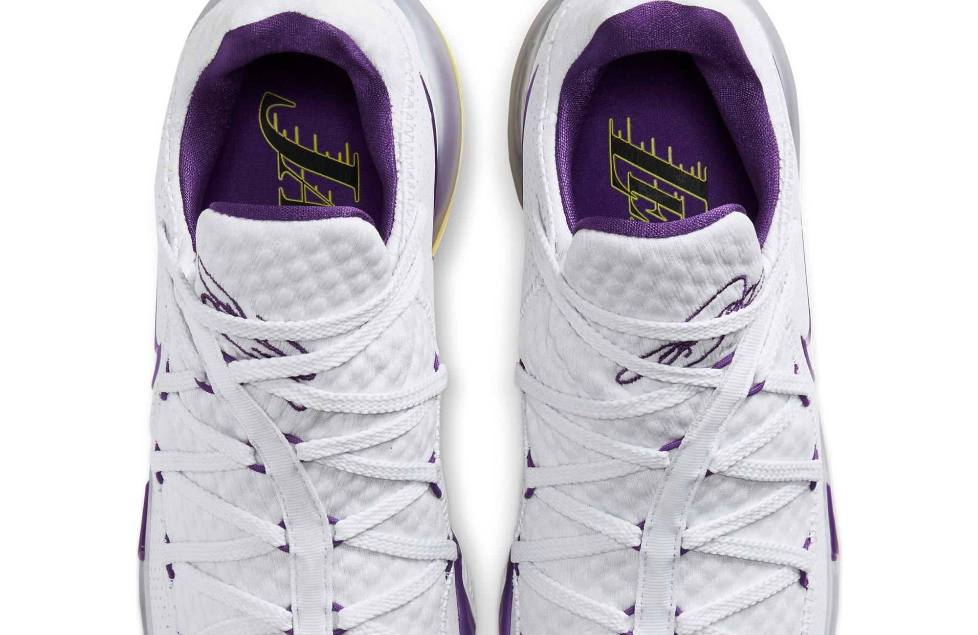 Sneakers Release – Nike LeBron 17 Low “Lakers Home”  White/Voltage Purple/