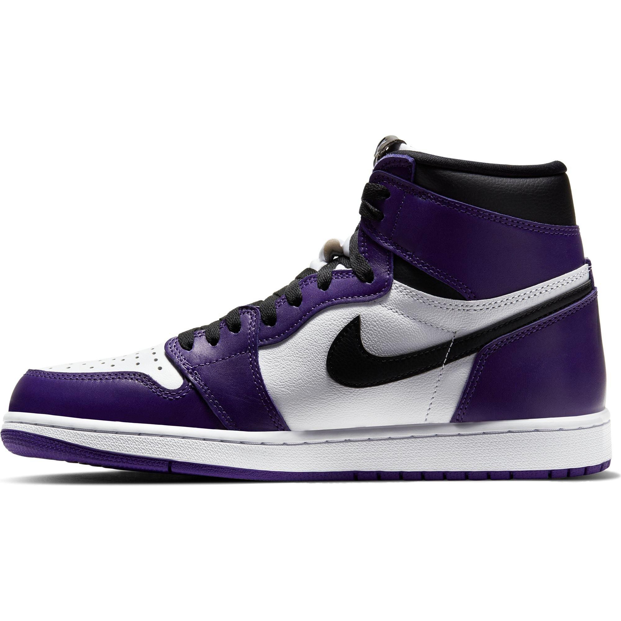 purple and black jordan outfit