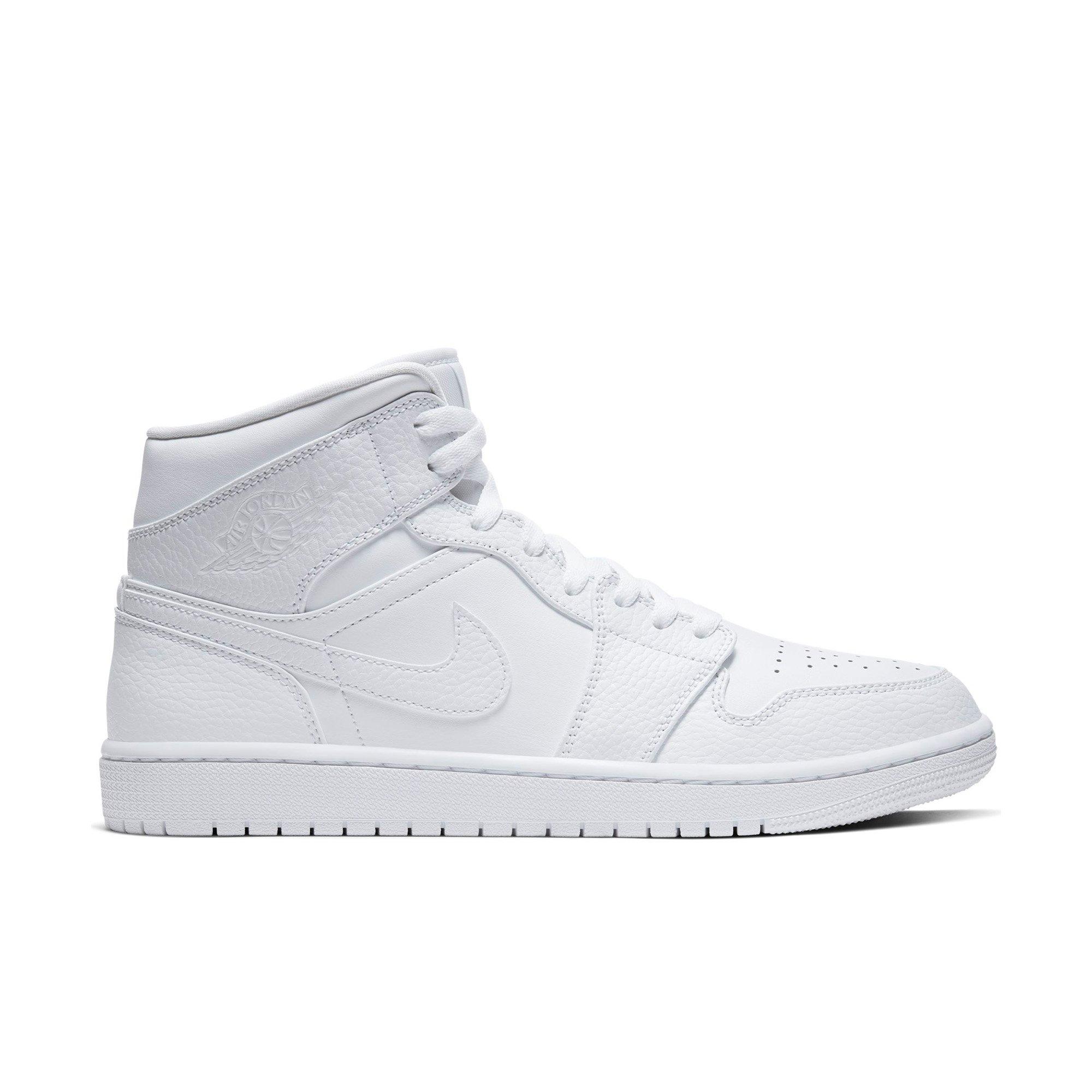 nike air jordan 1 mid men's white