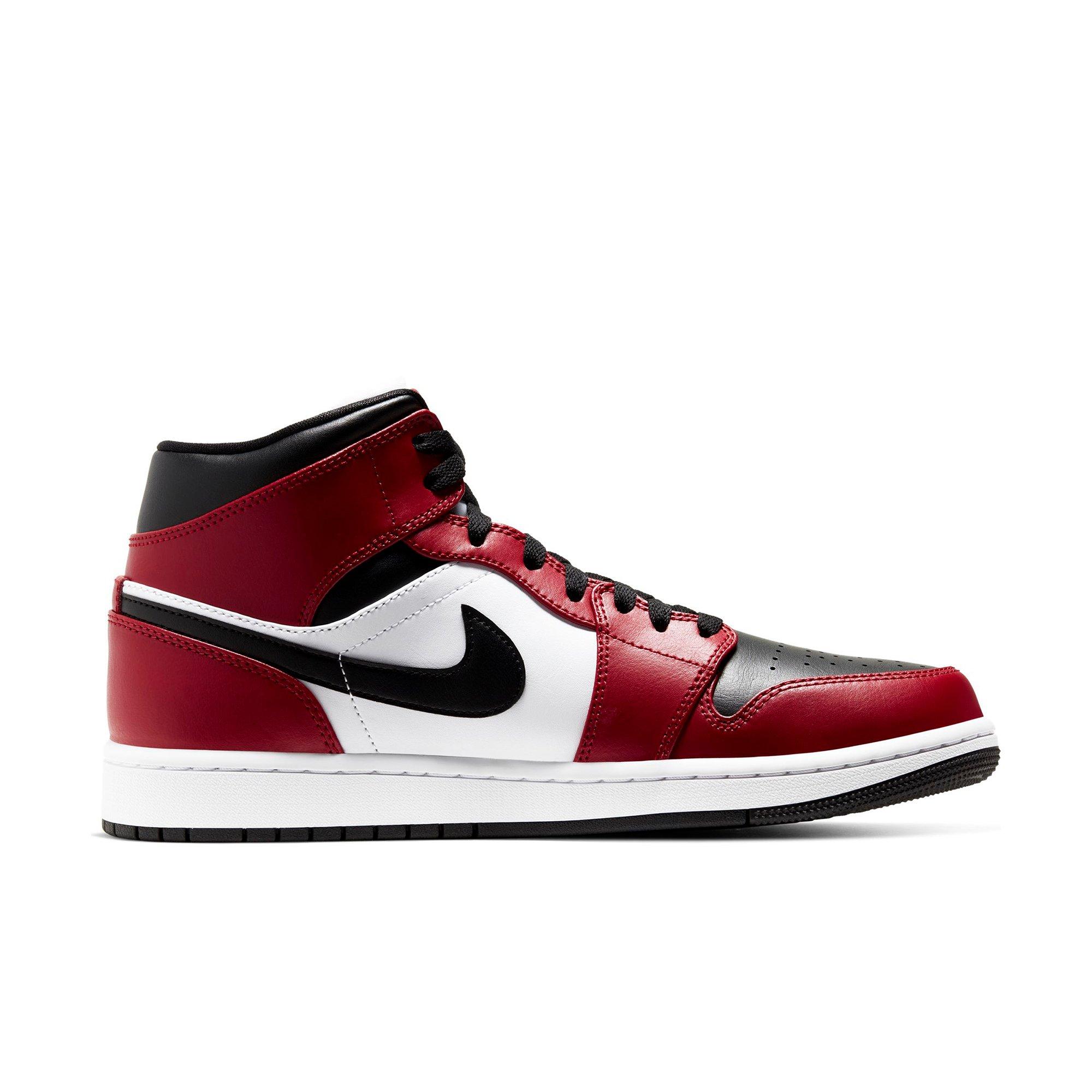 jordan 1 mid gym red white