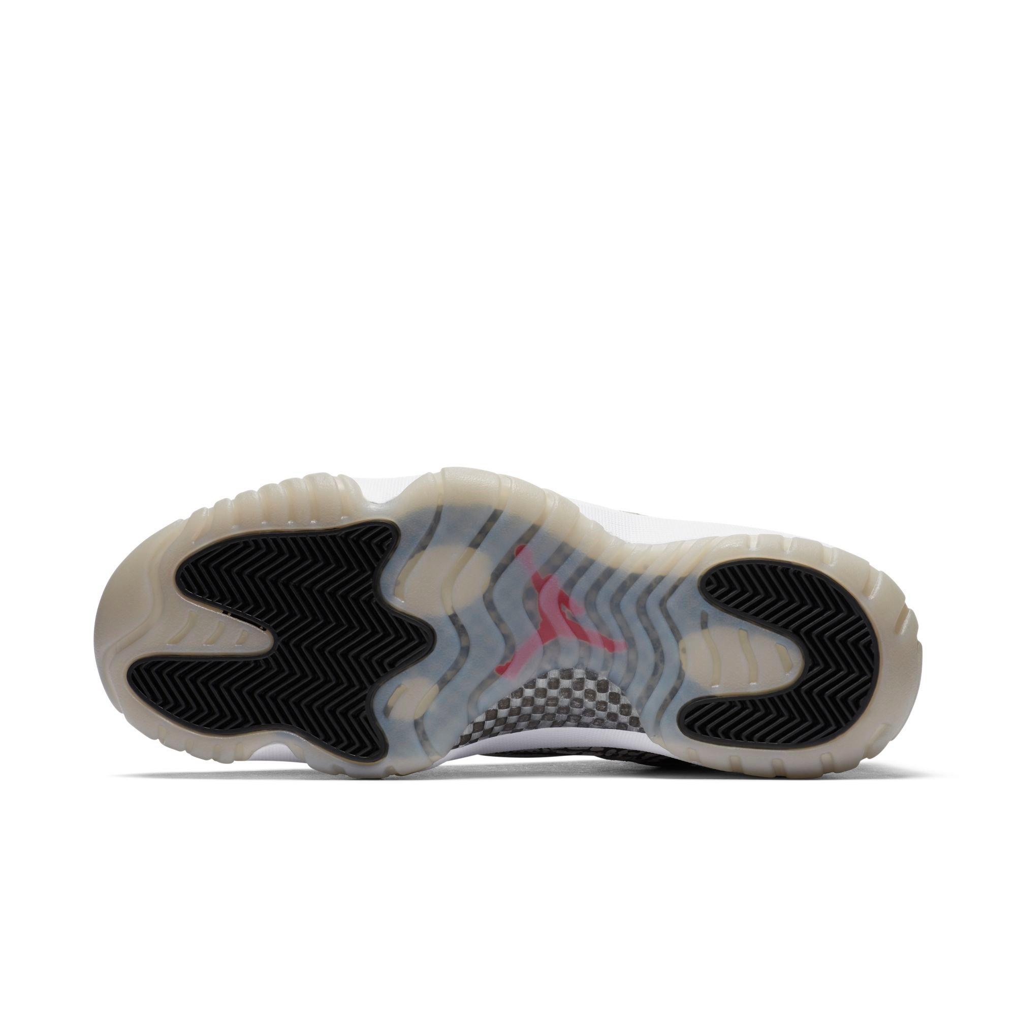 jordan 11 retro low black fire red cement grey