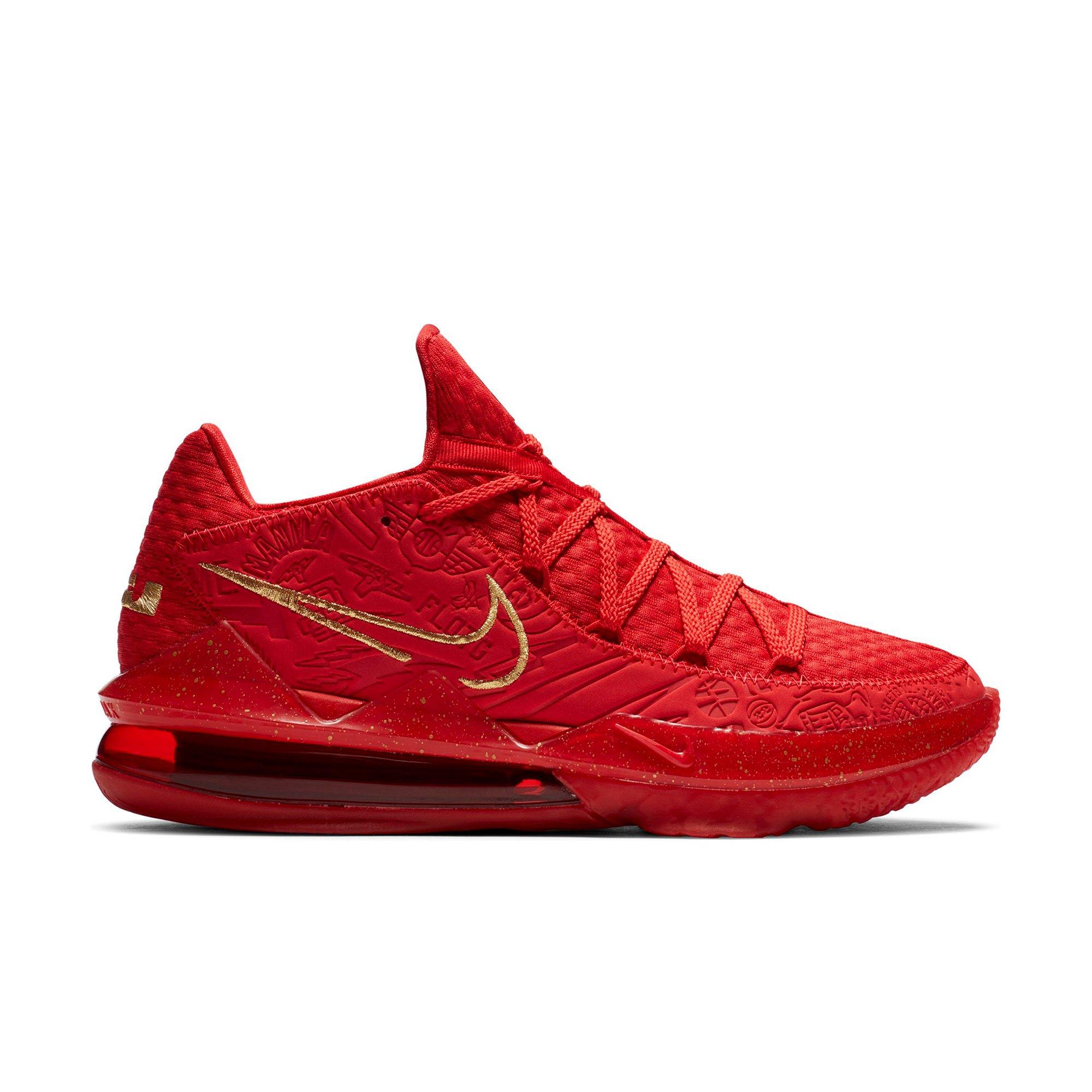 red low top lebrons