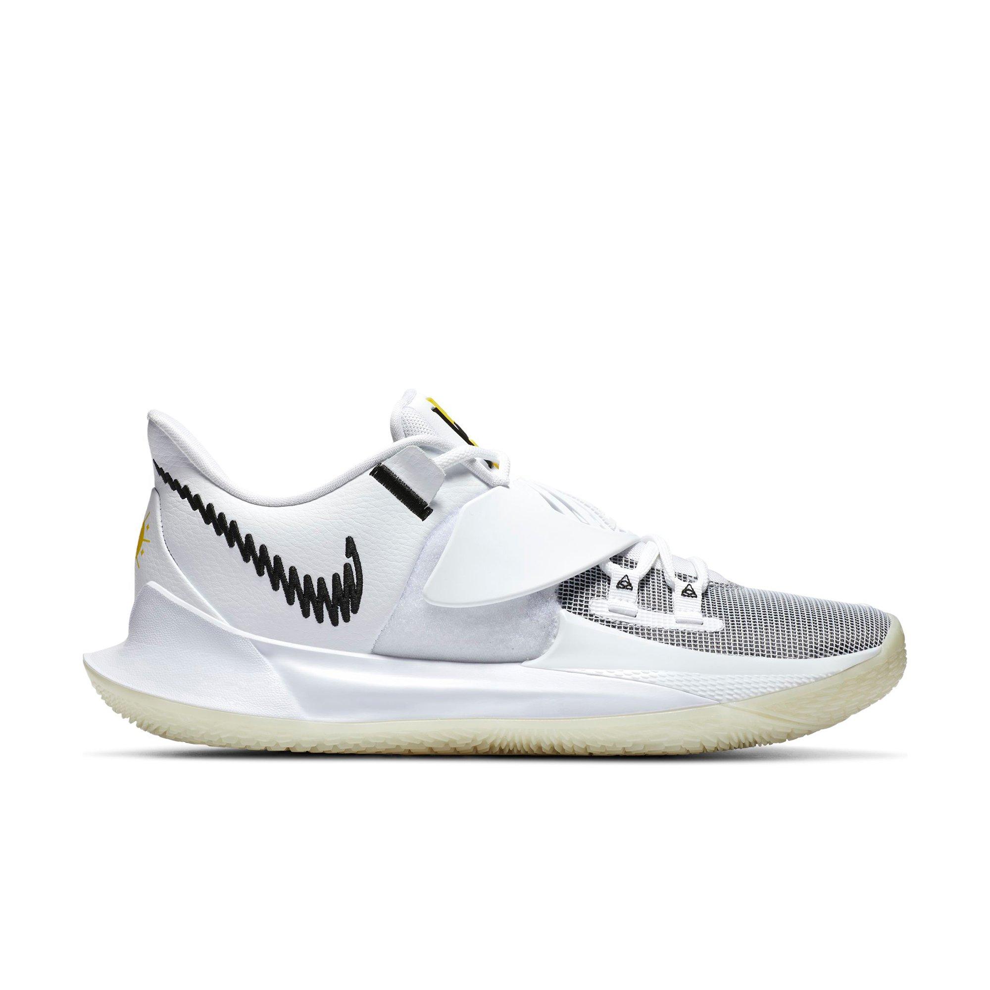 kyrie low white and gold