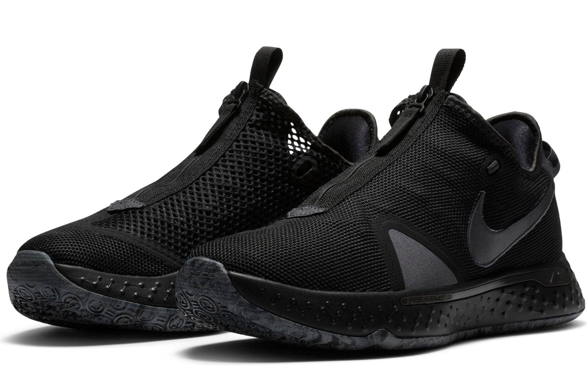 Nike PG 4 "Triple Black" Black/Metallic Dark Grey