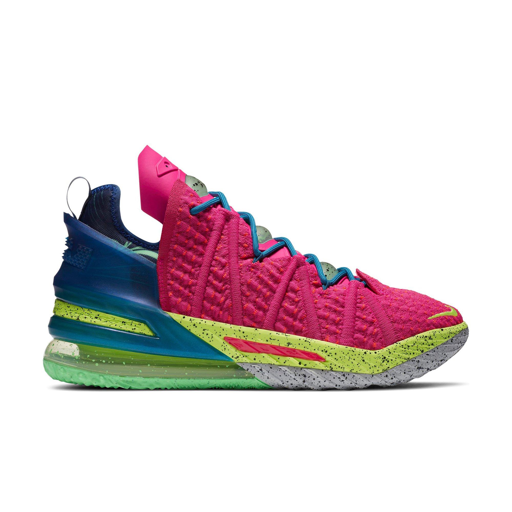 pink and white lebrons