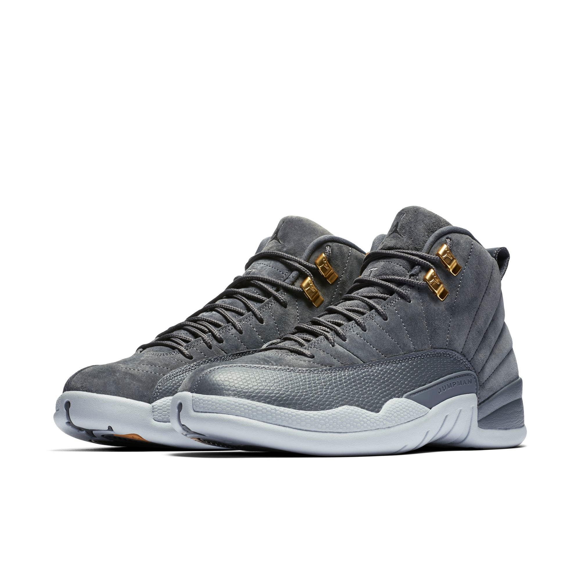 jordan 12 grey grade school