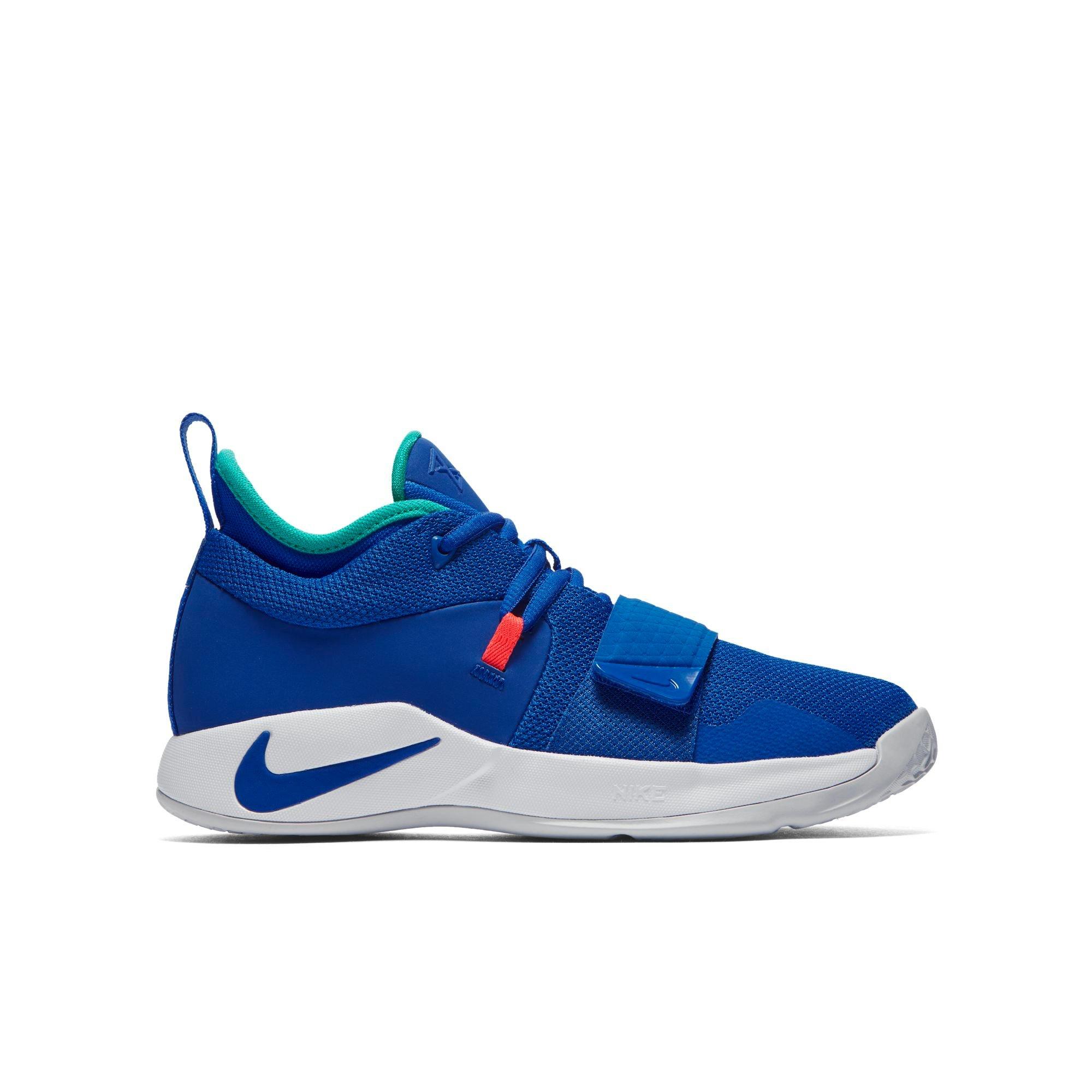 kids blue basketball shoes