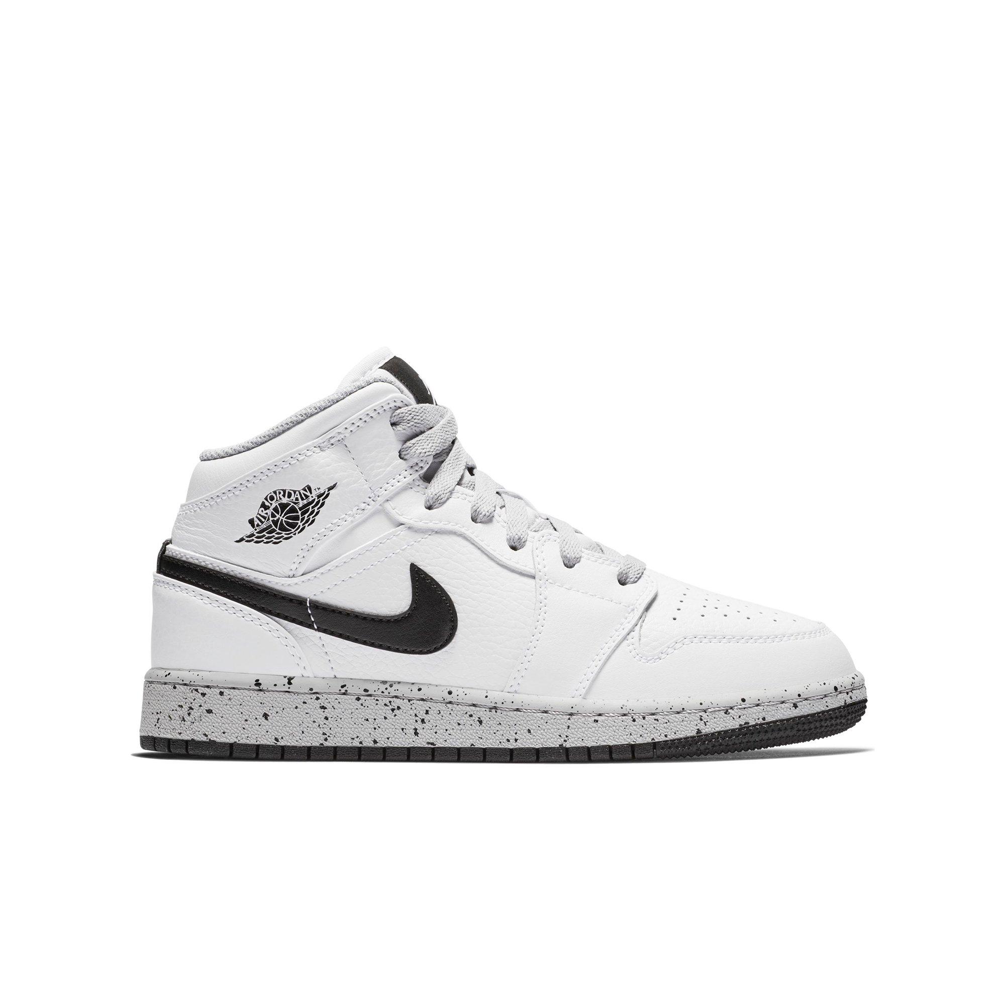 all white jordan 1 grade school