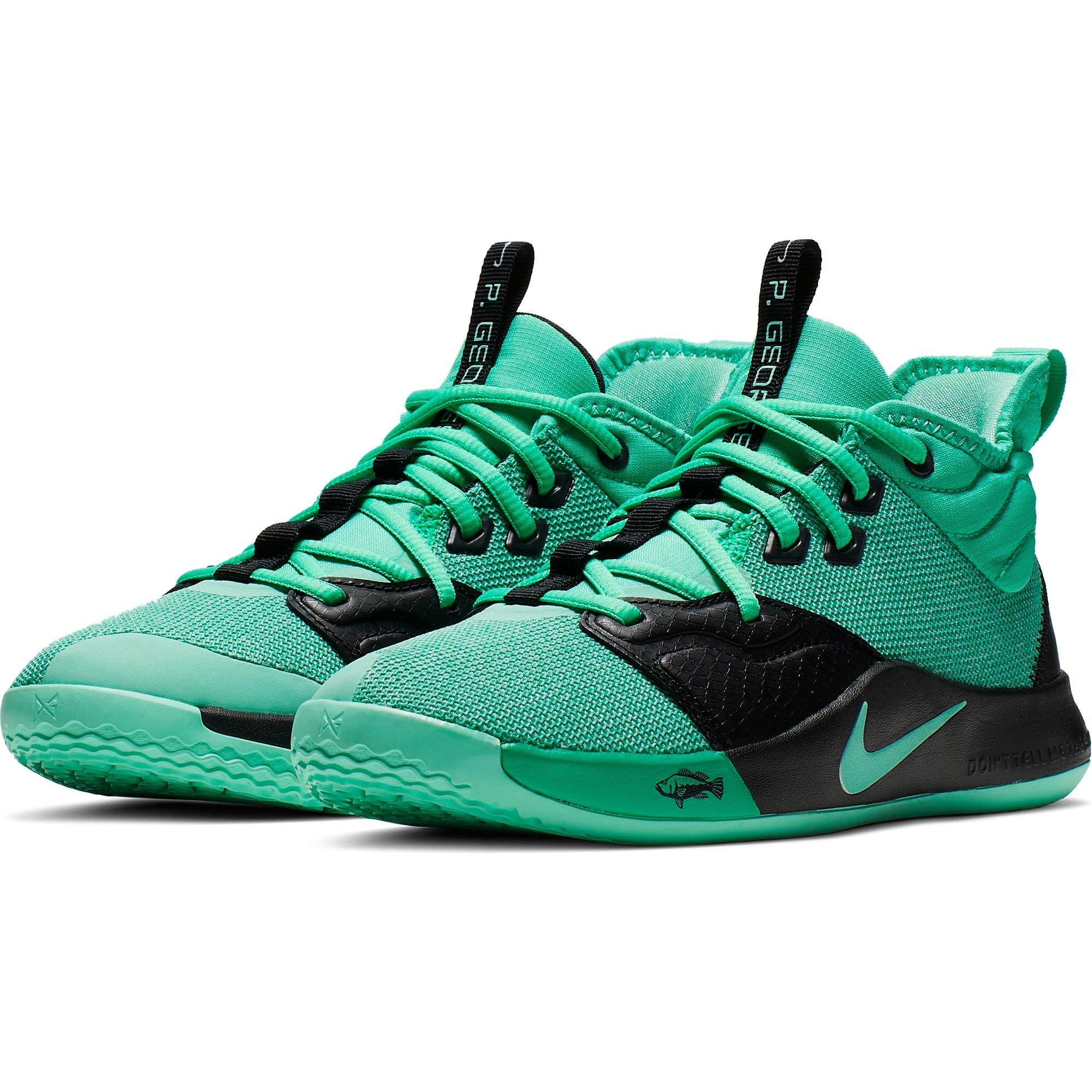 boys basketball shoes green