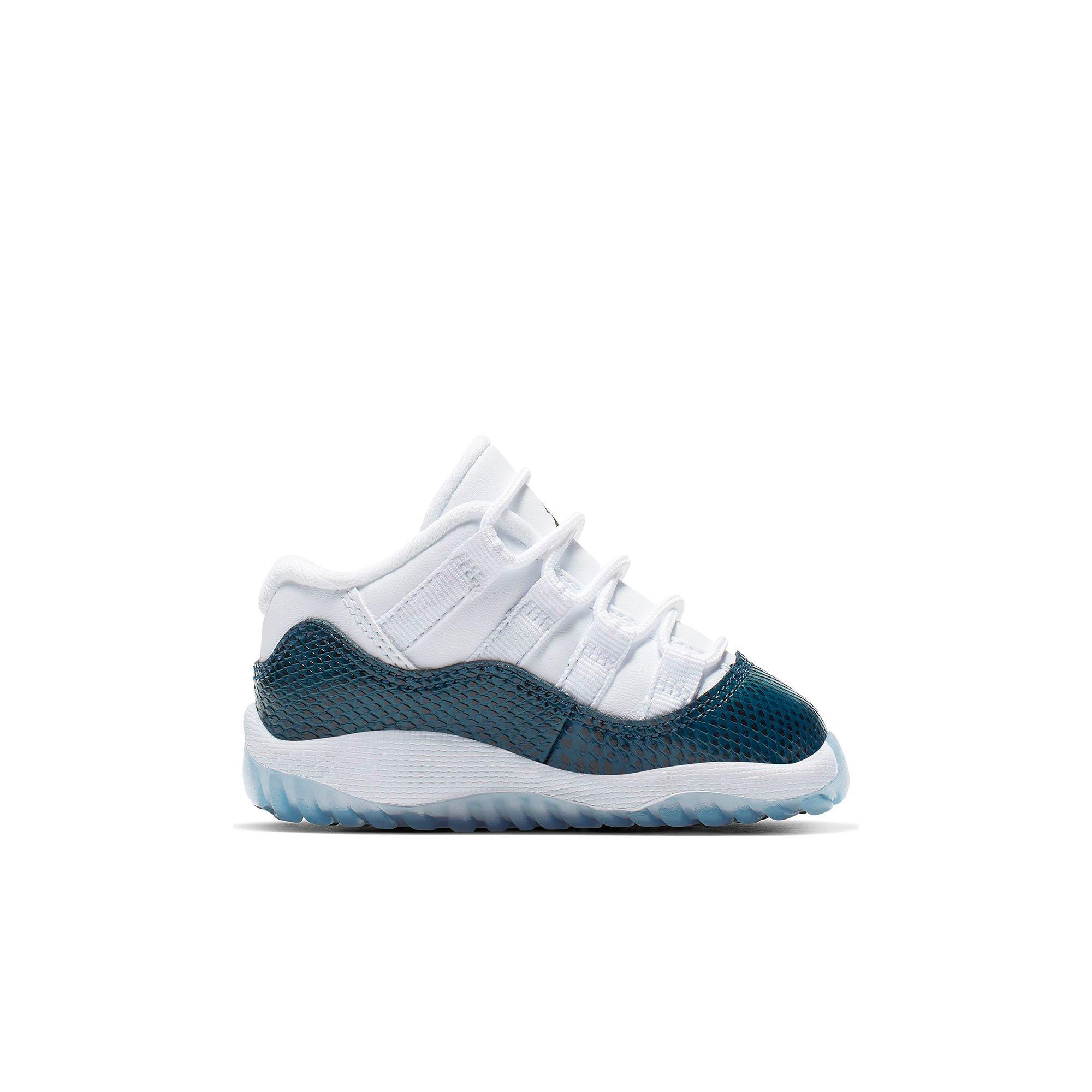 jordan 11 snakeskin blue toddler