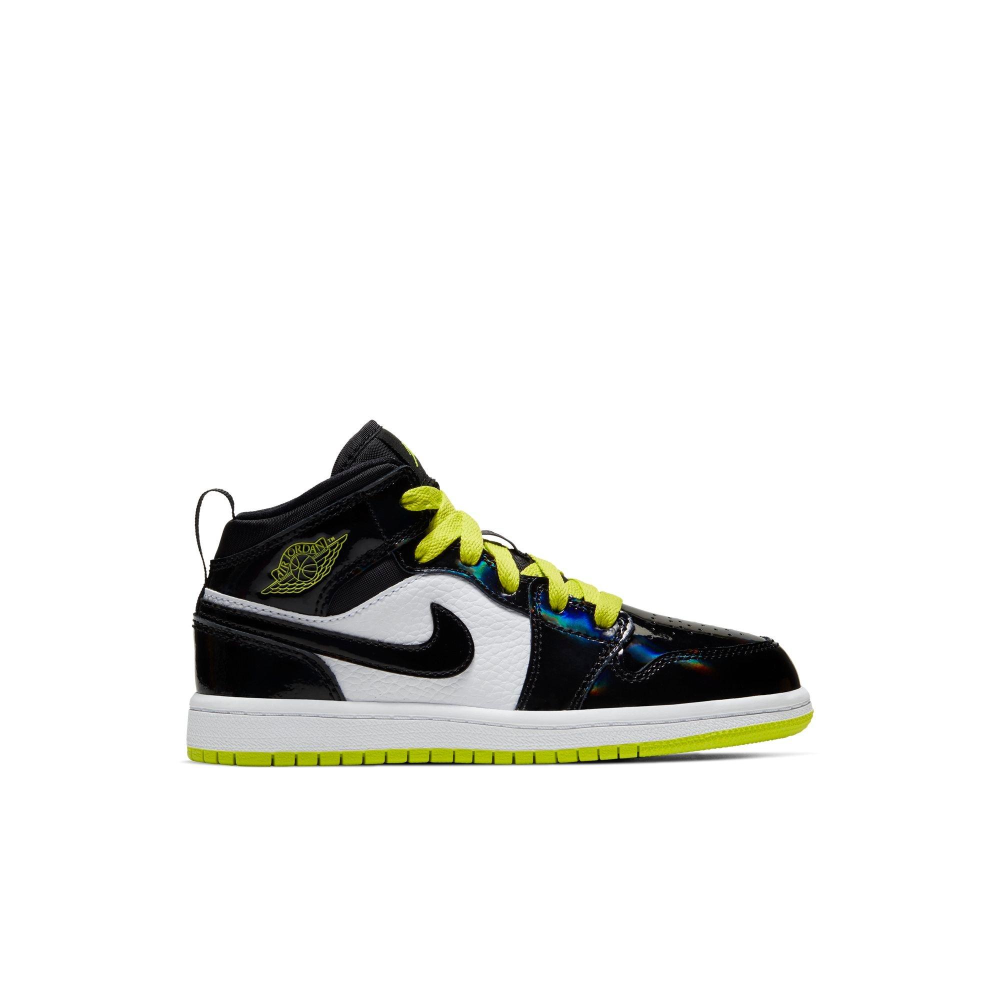 black and yellow jordan 1 preschool