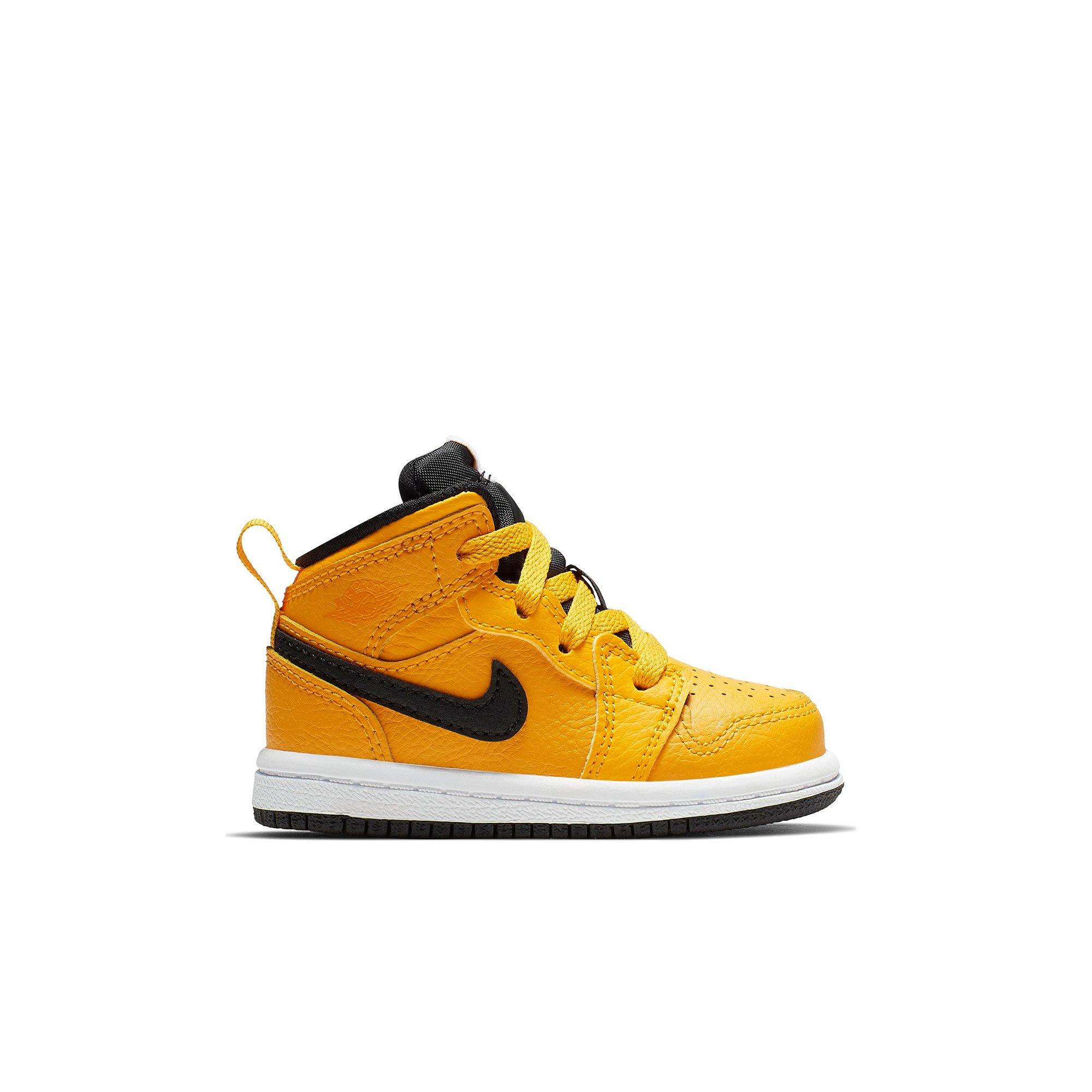 yellow and black jordan 1 toddler