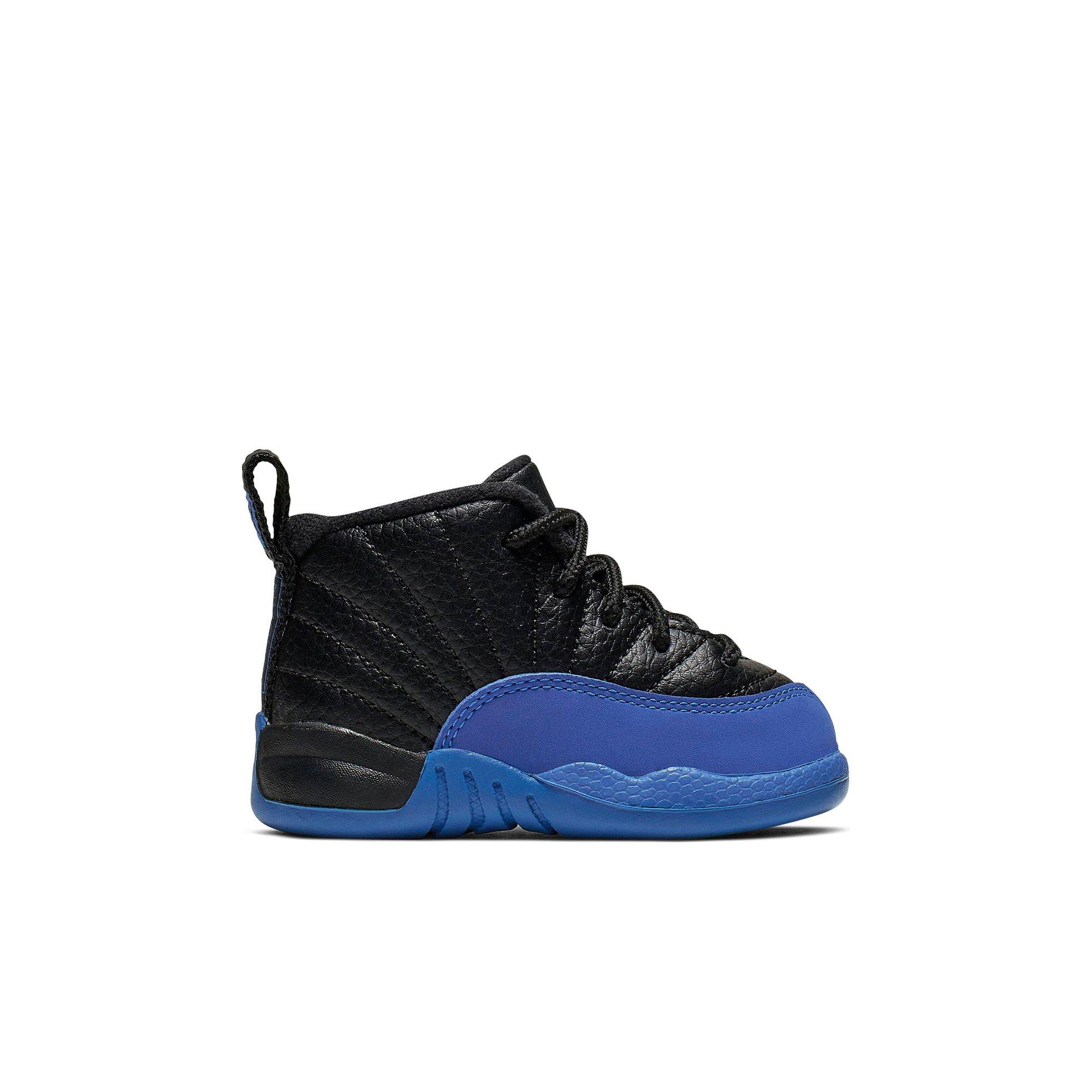 jordan 12 black and blue toddler