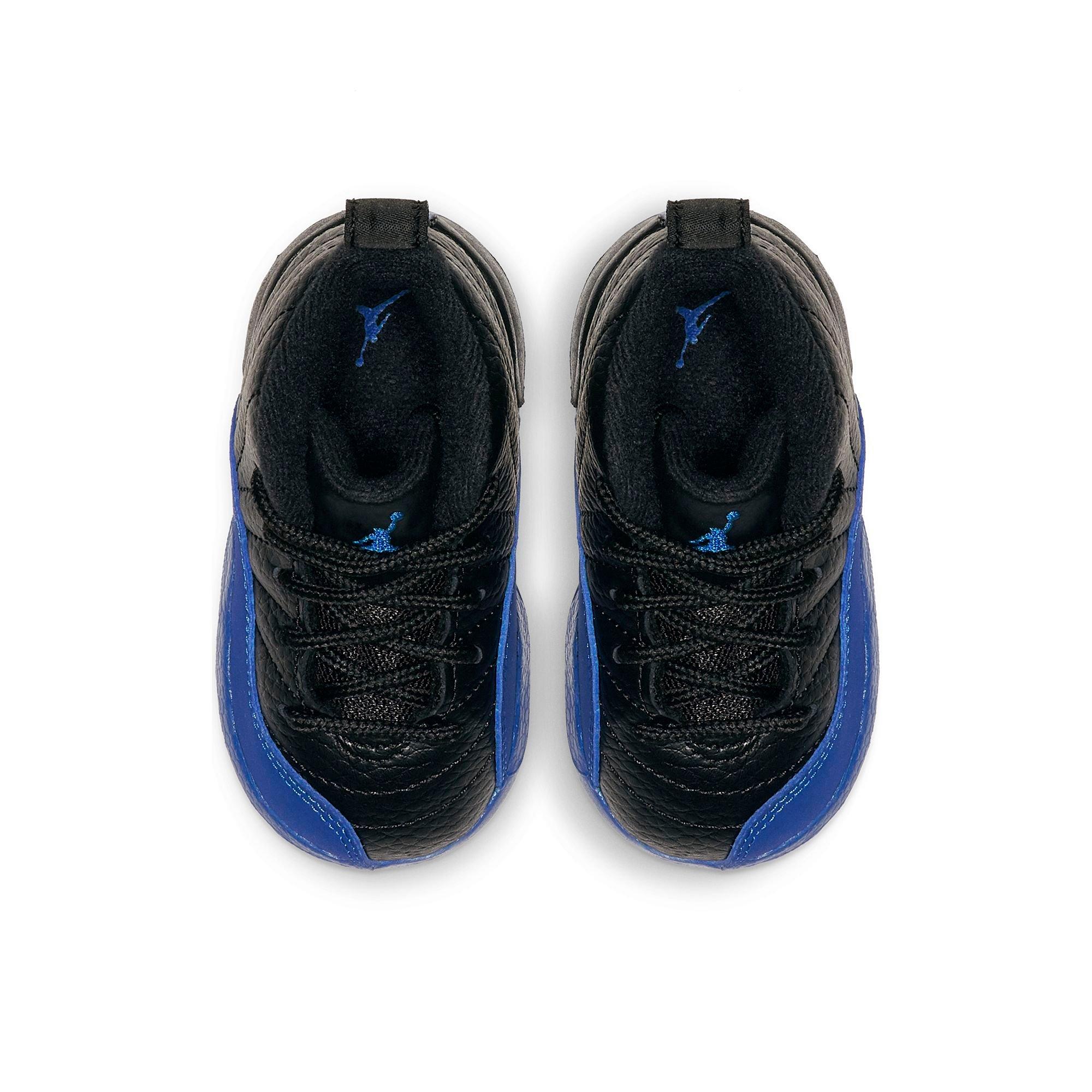 black and blue toddler jordans