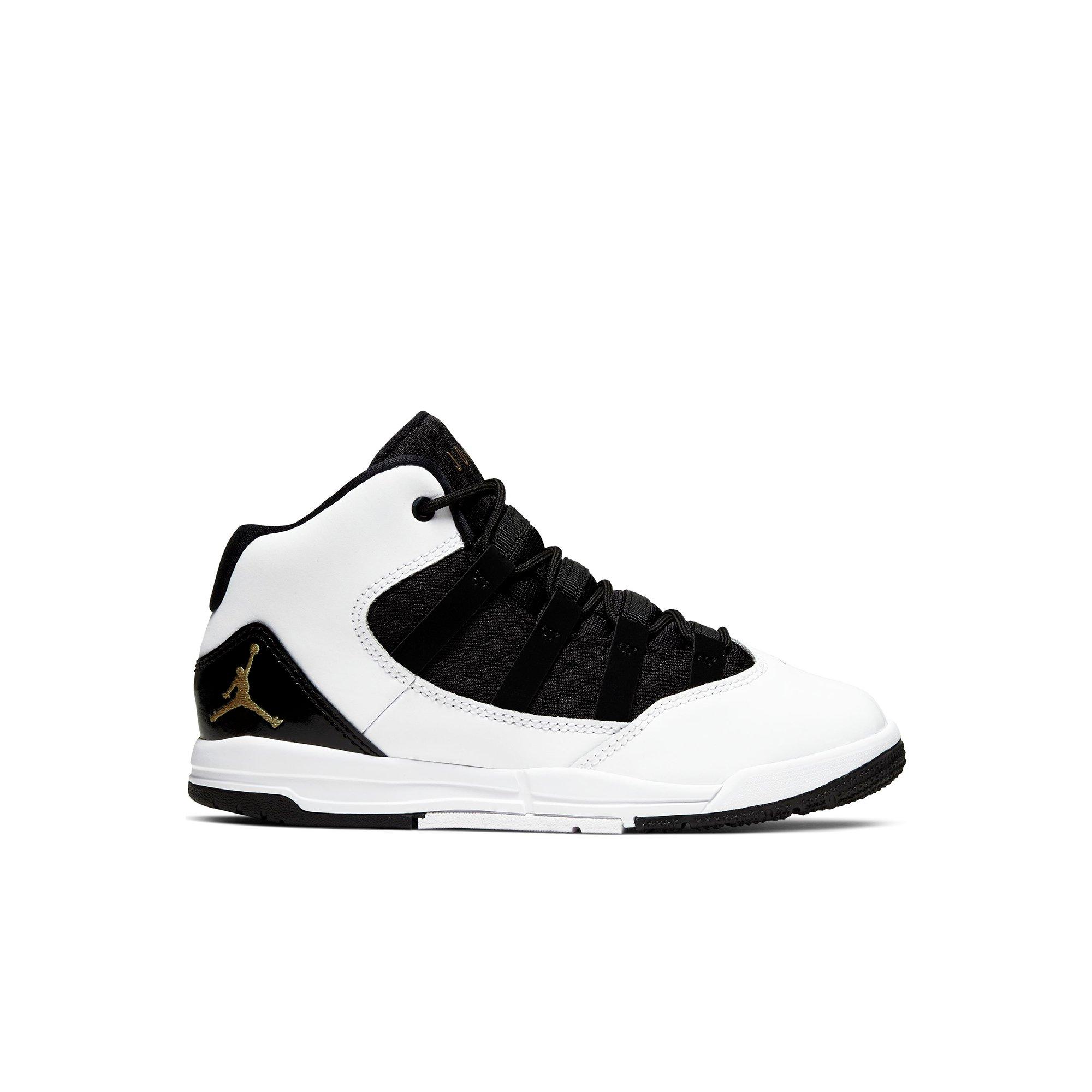 kids black and gold jordans