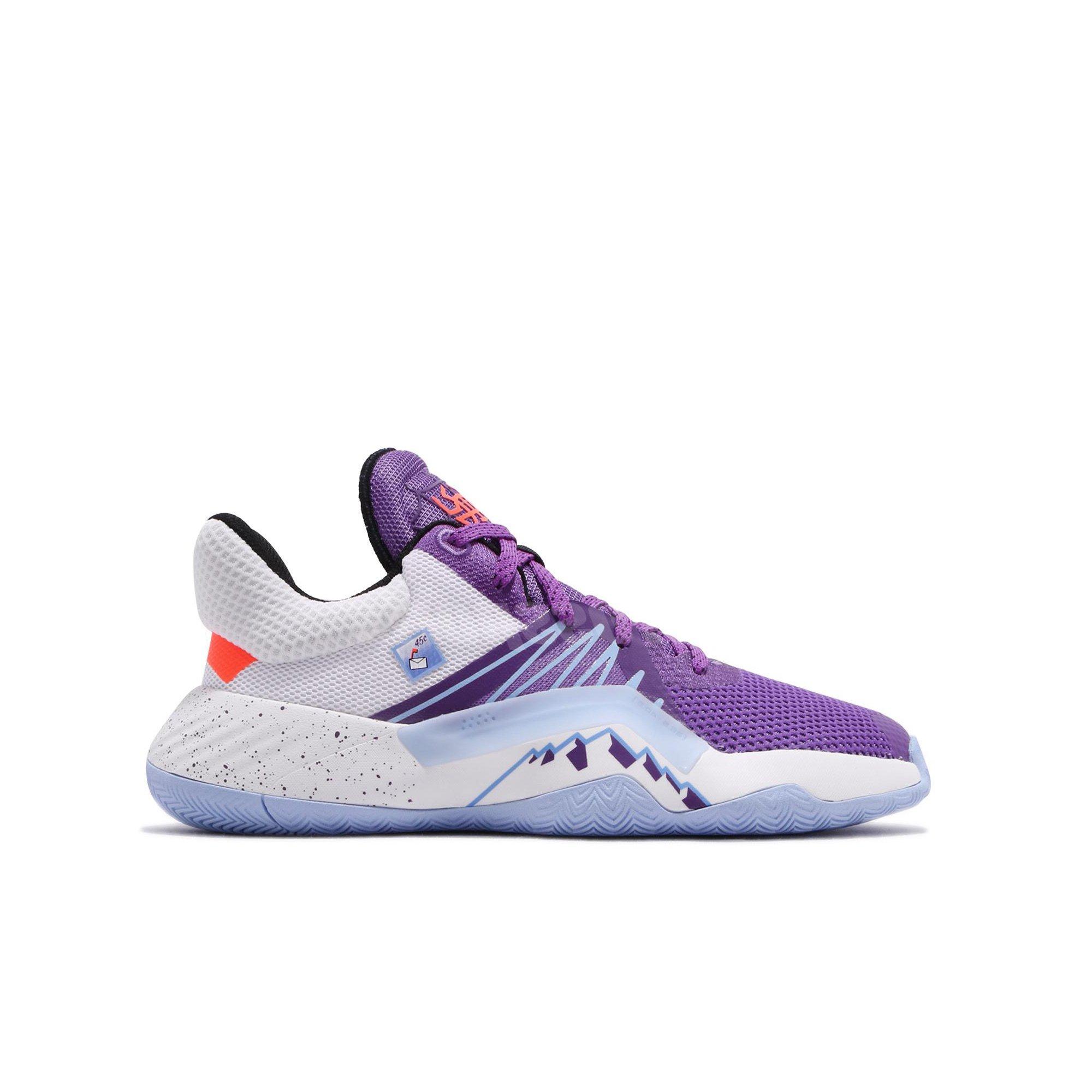 purple adidas basketball shoes