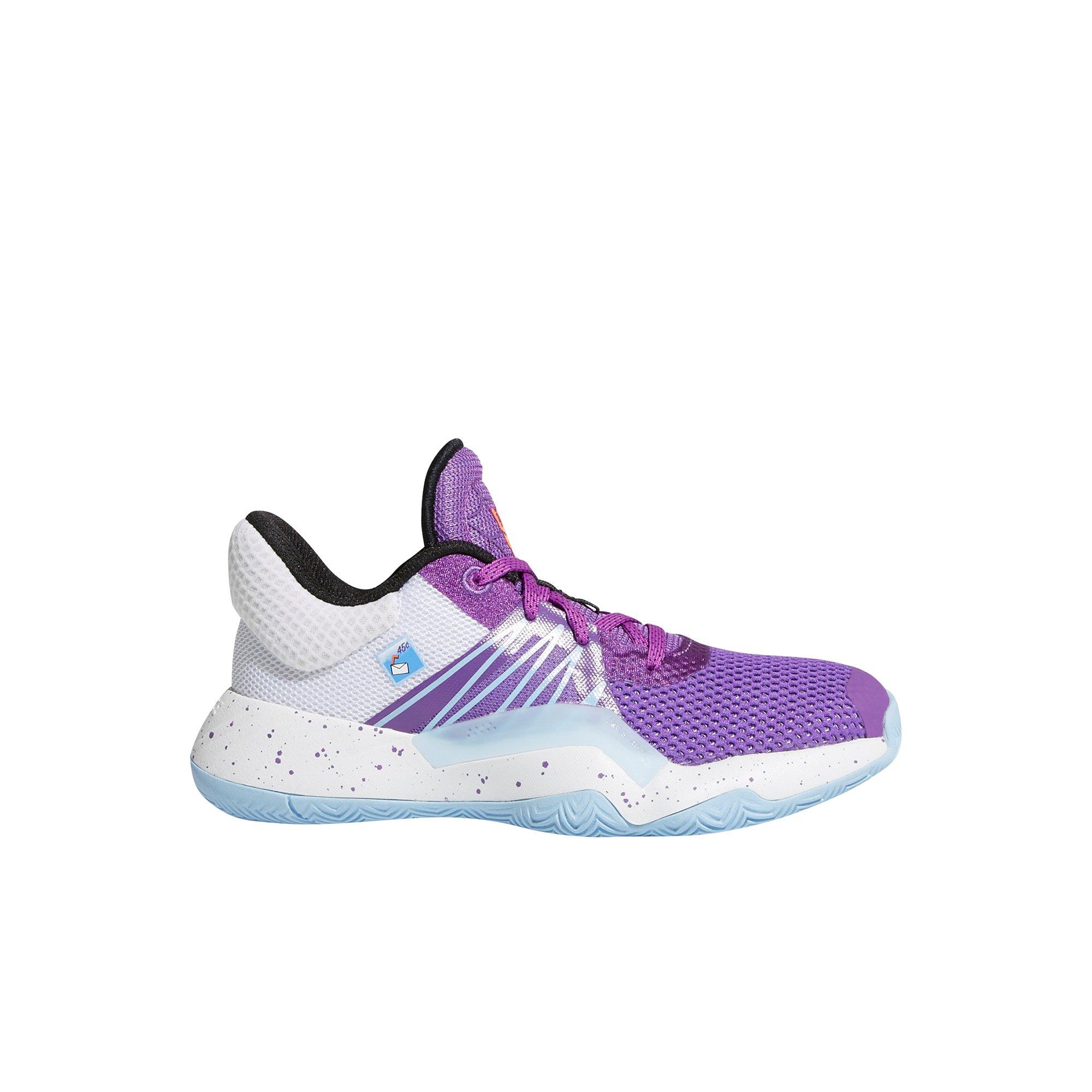 purple adidas basketball shoes