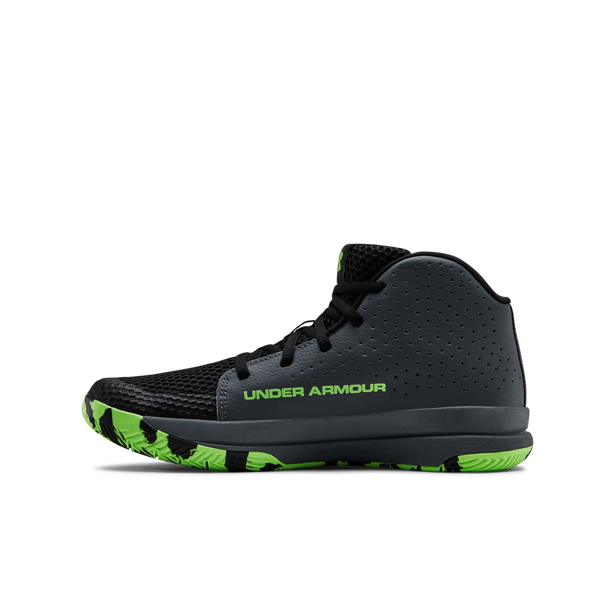 under armour green and black shoes