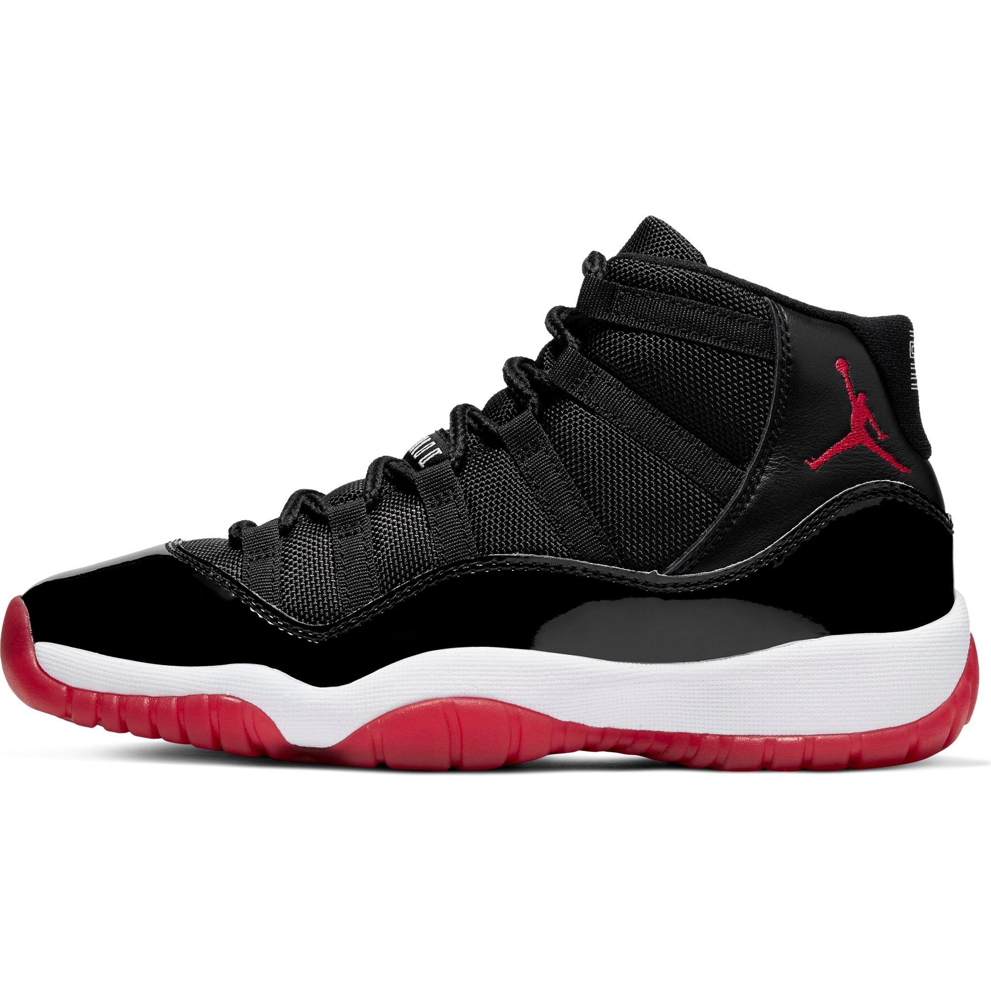 grade school jordan 11 bred