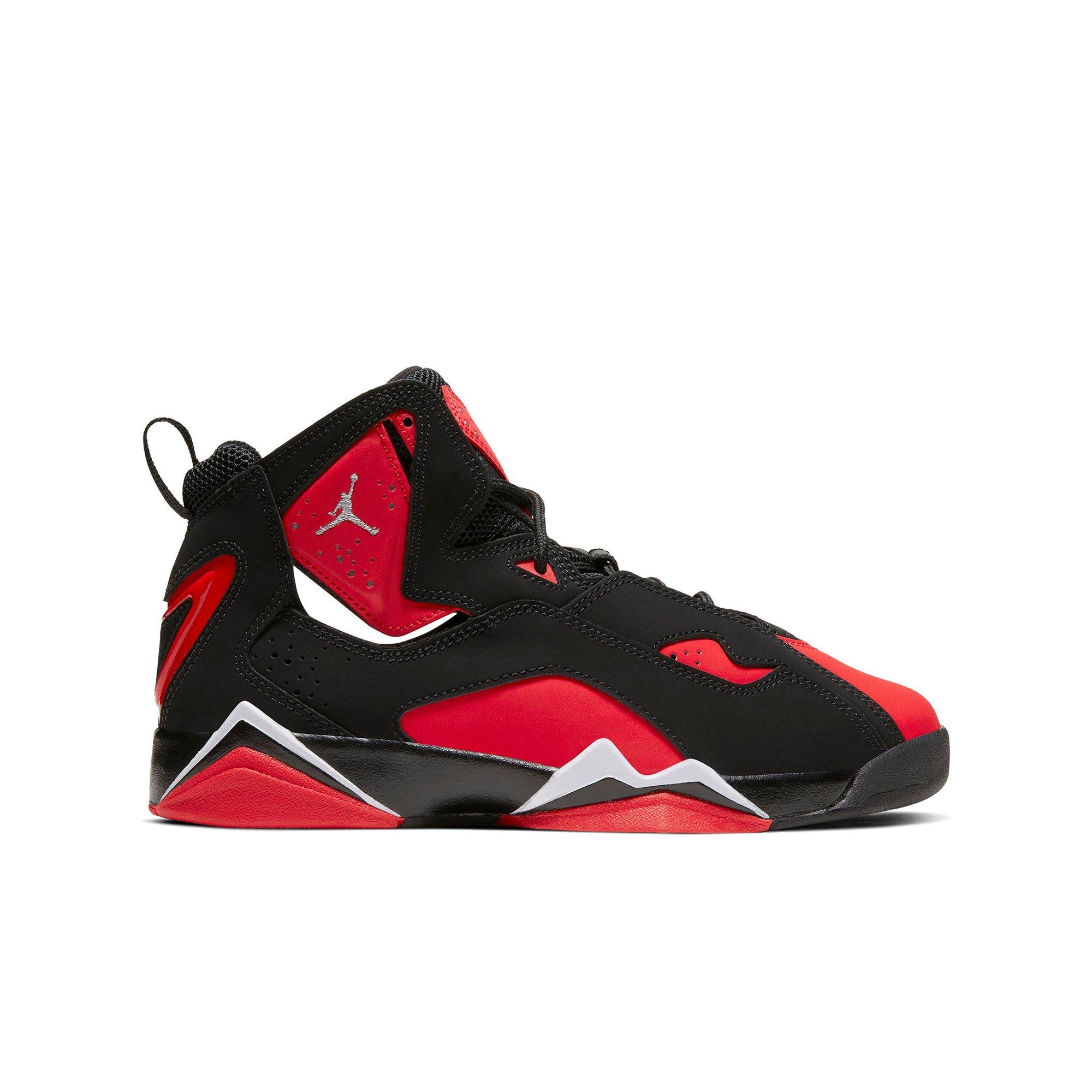 air jordan true flight black and red