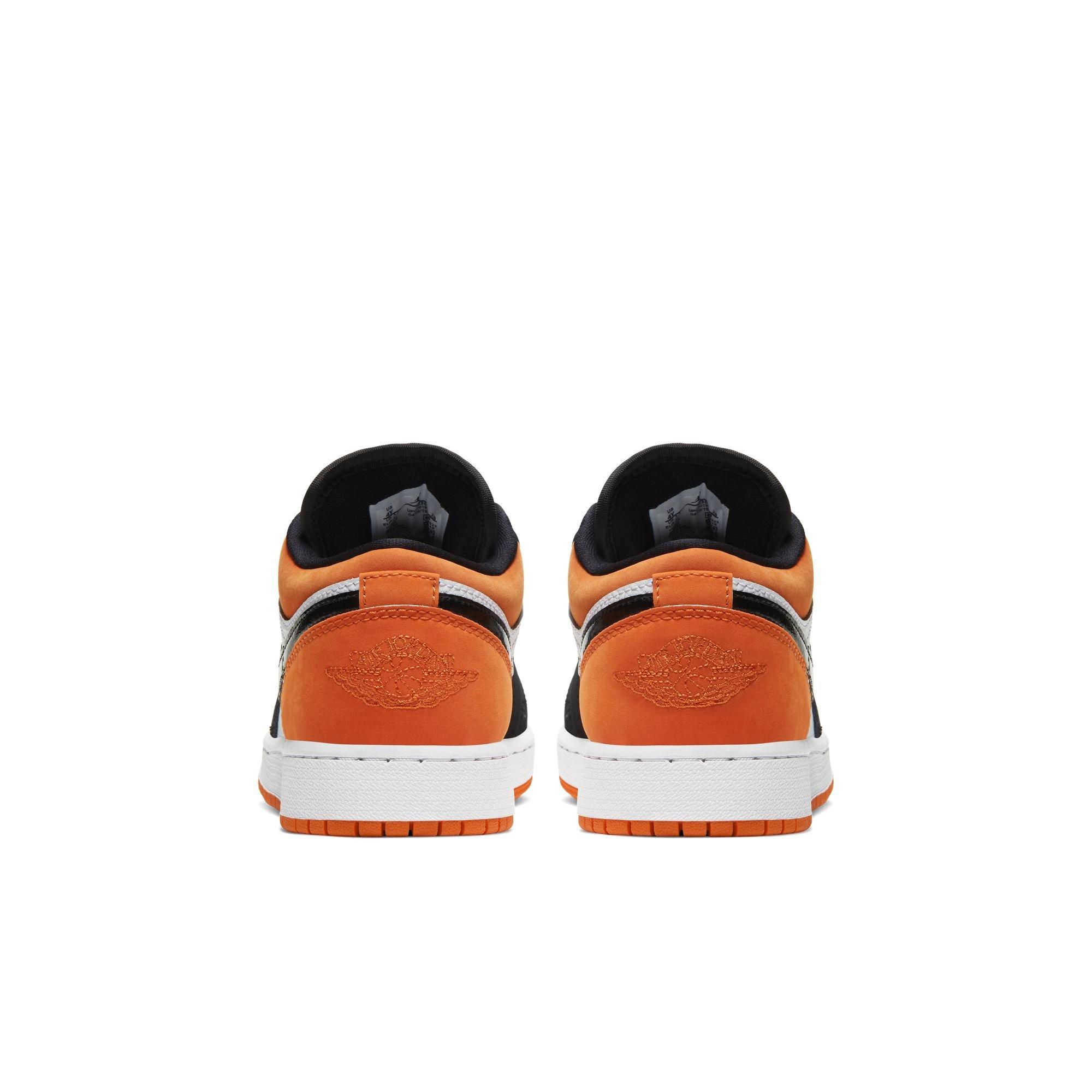 orange jordan 1 grade school