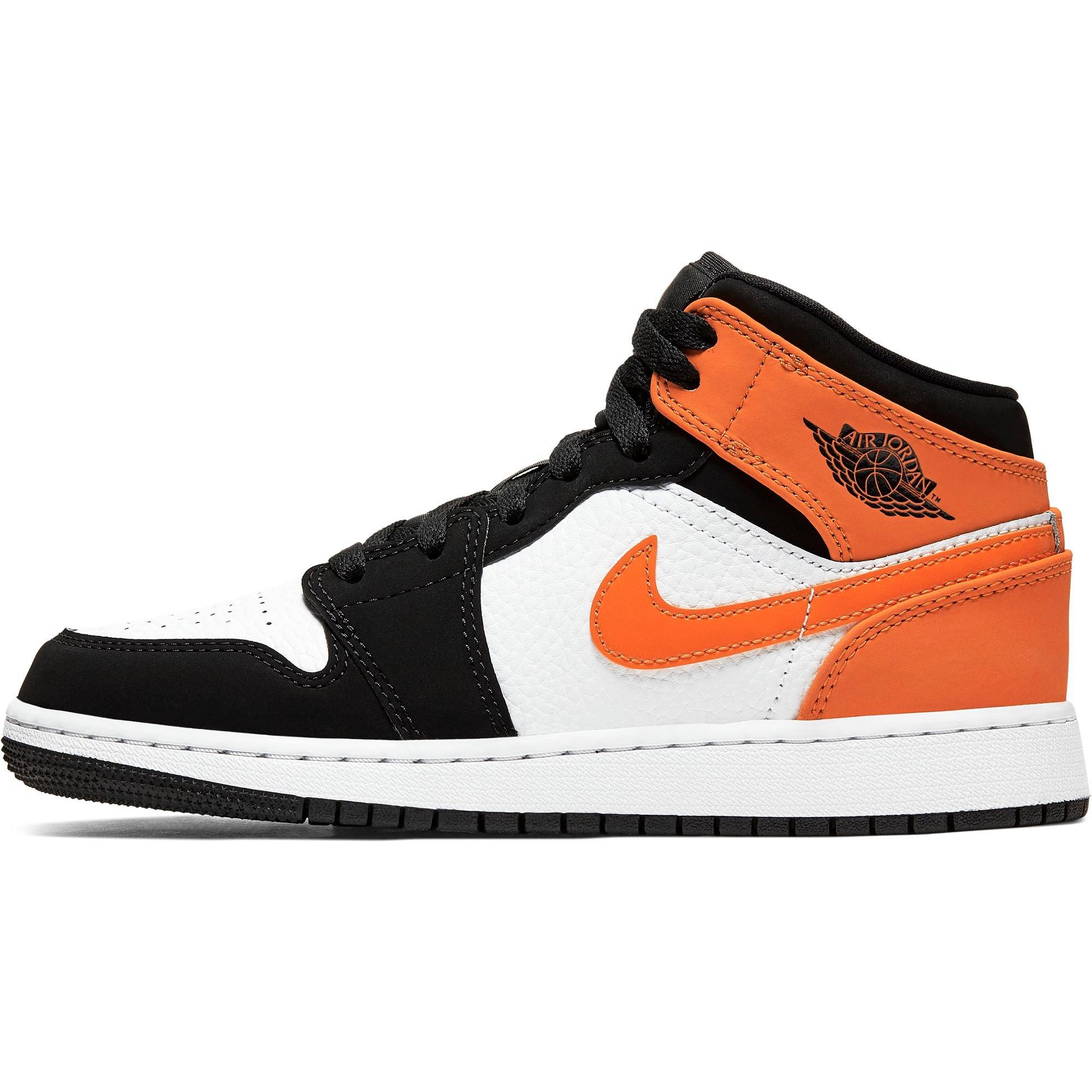 orange jordans kids