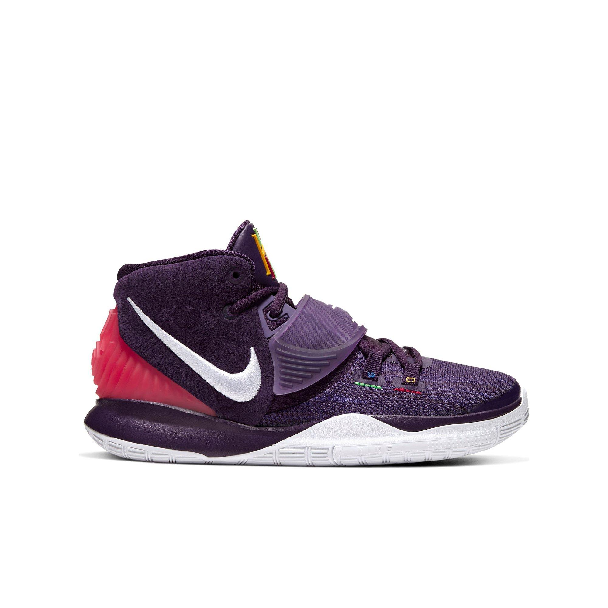 kids purple basketball shoes