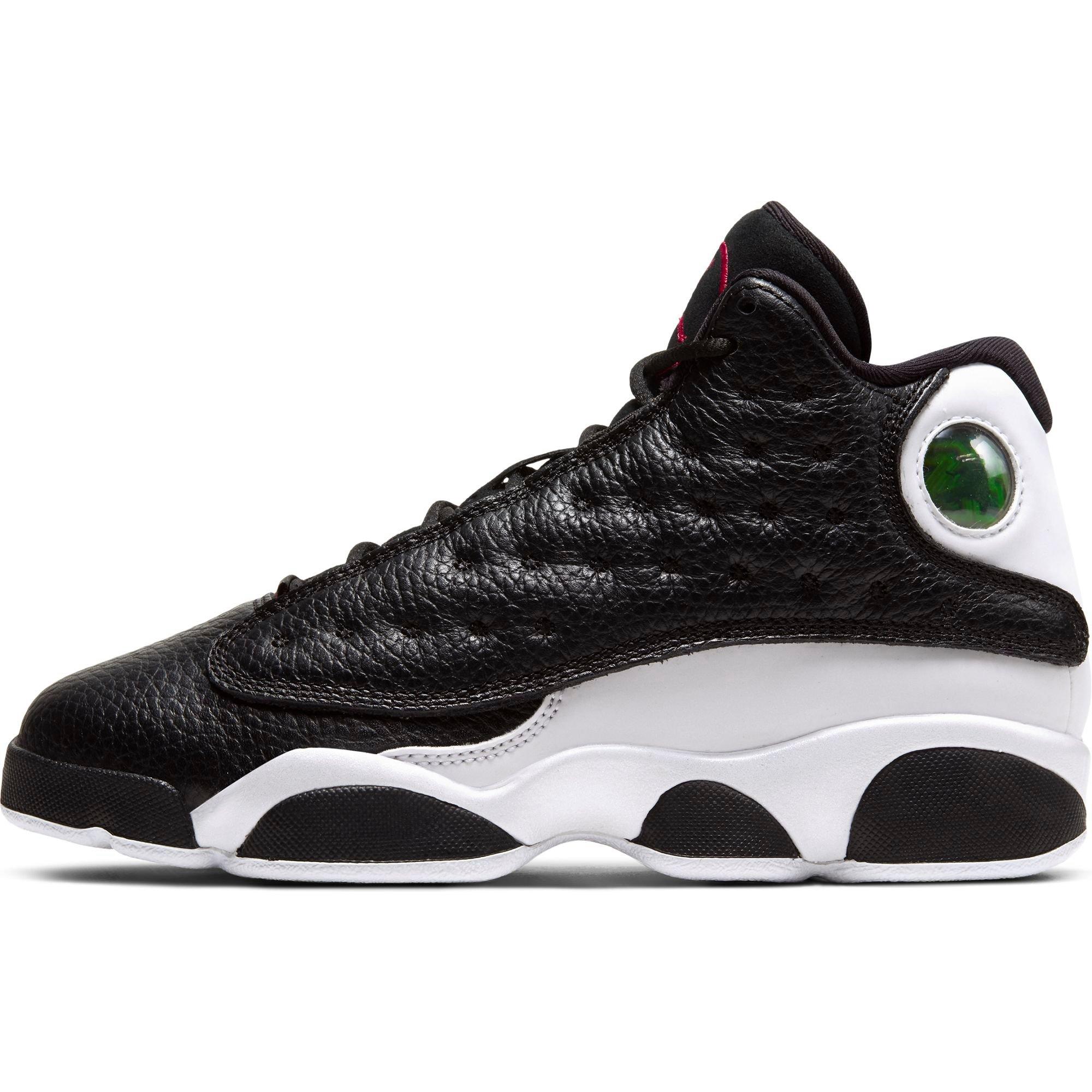 white and black jordan 13s