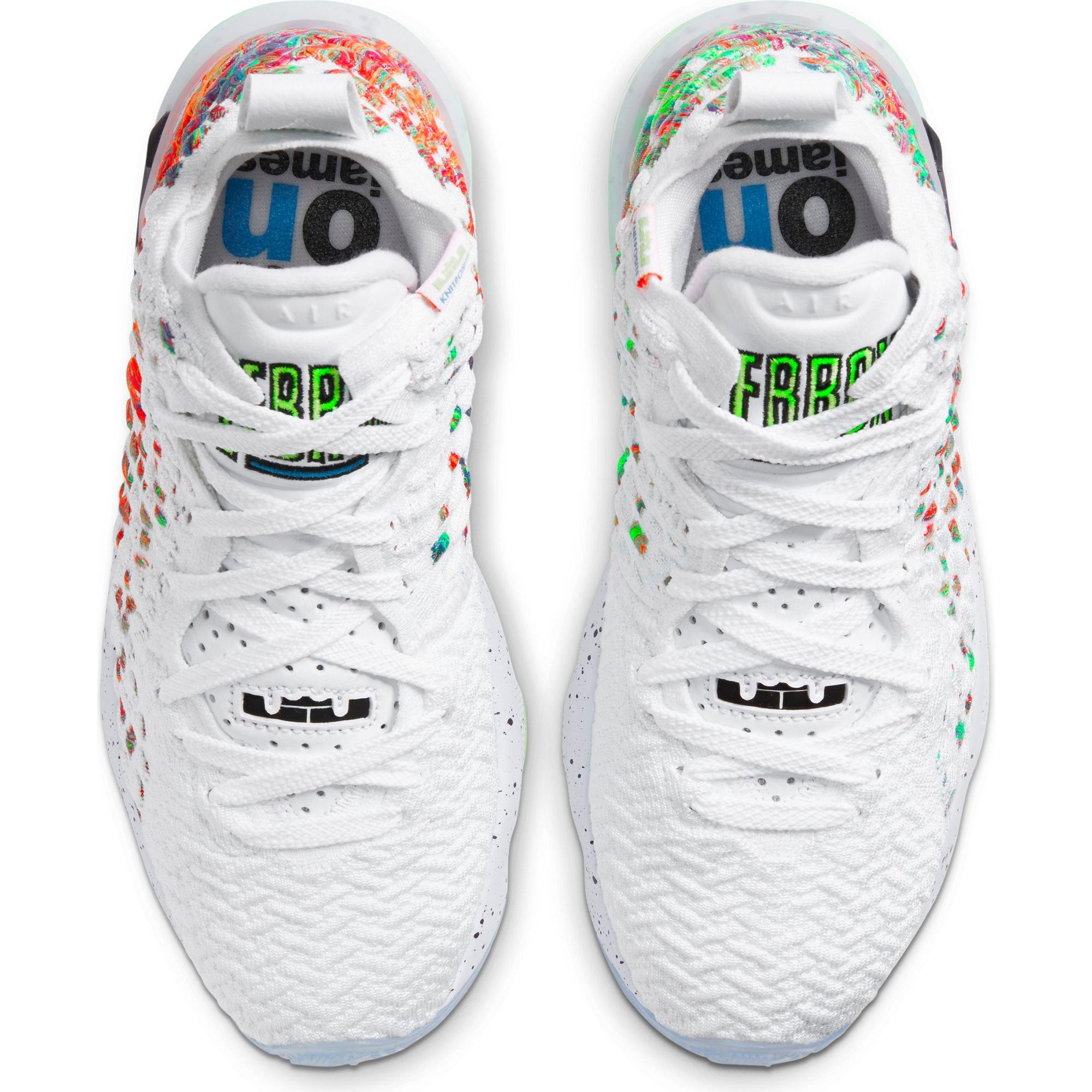 lebron 17 white multicolor