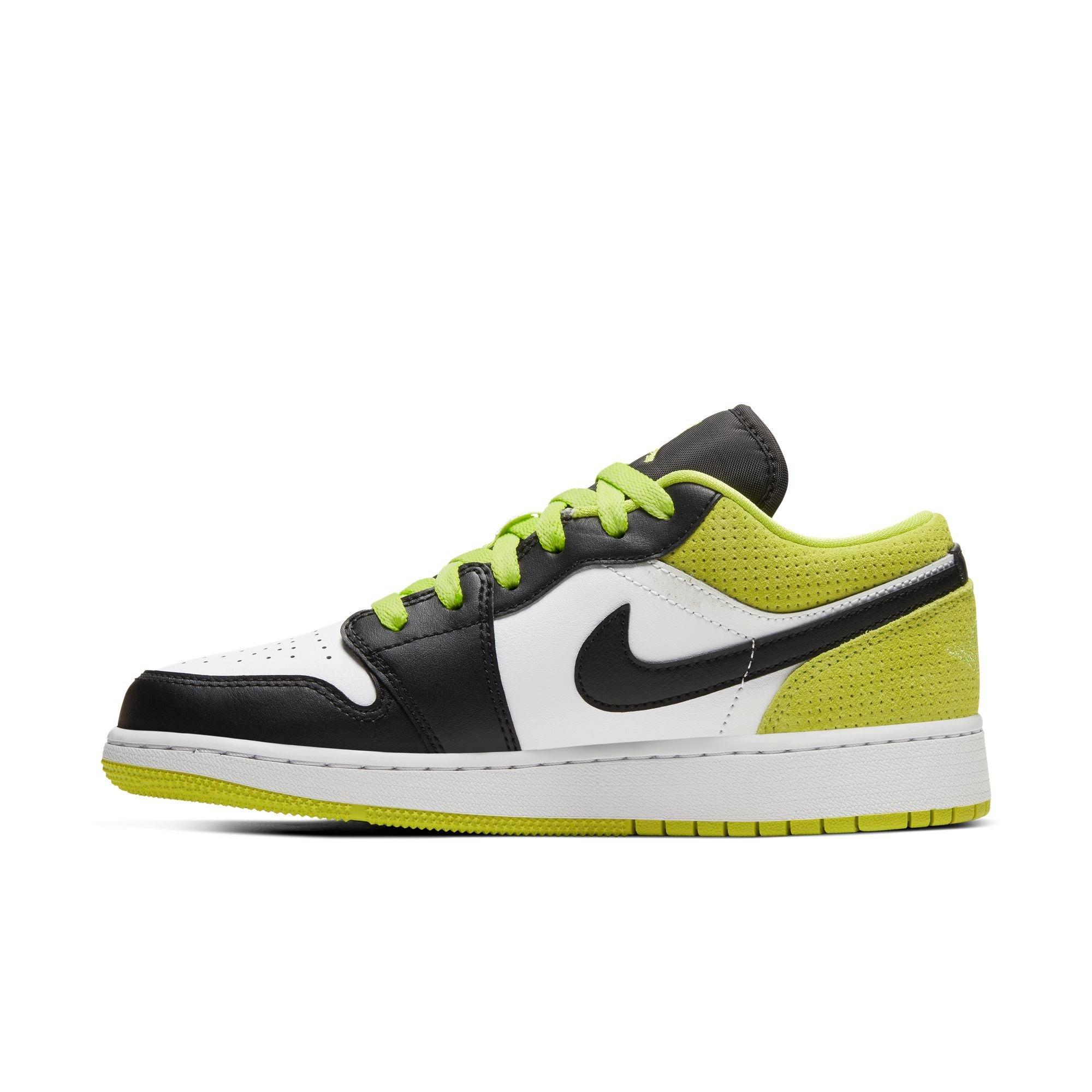 yellow black and white jordan 1 grade school