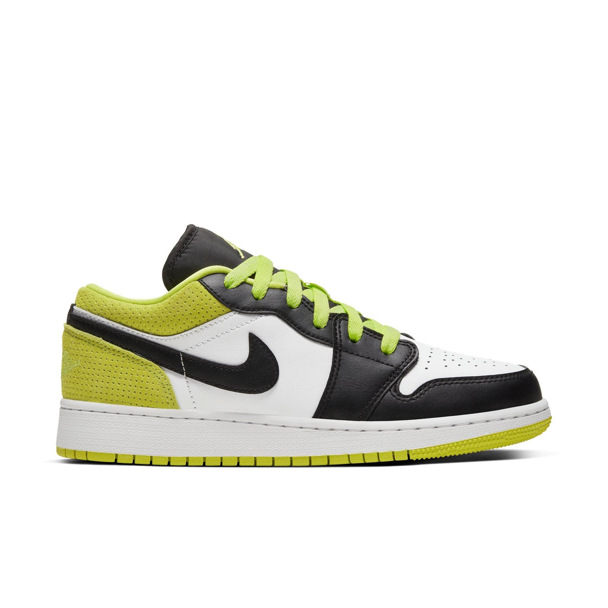 yellow black and white jordan 1 grade school