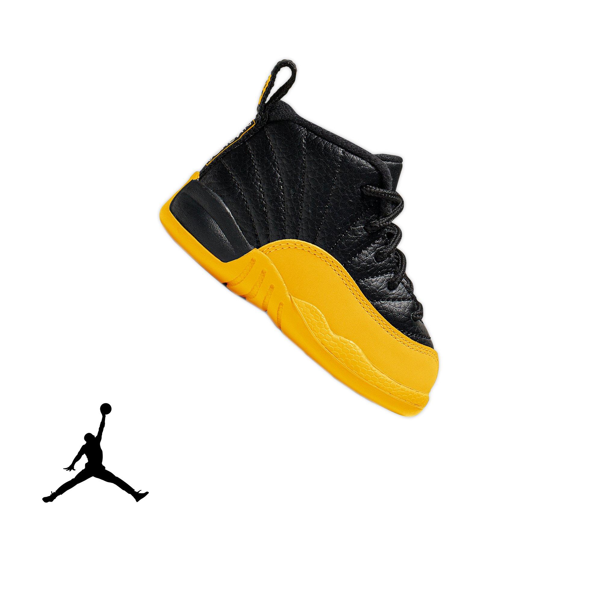 black and gold baby jordans