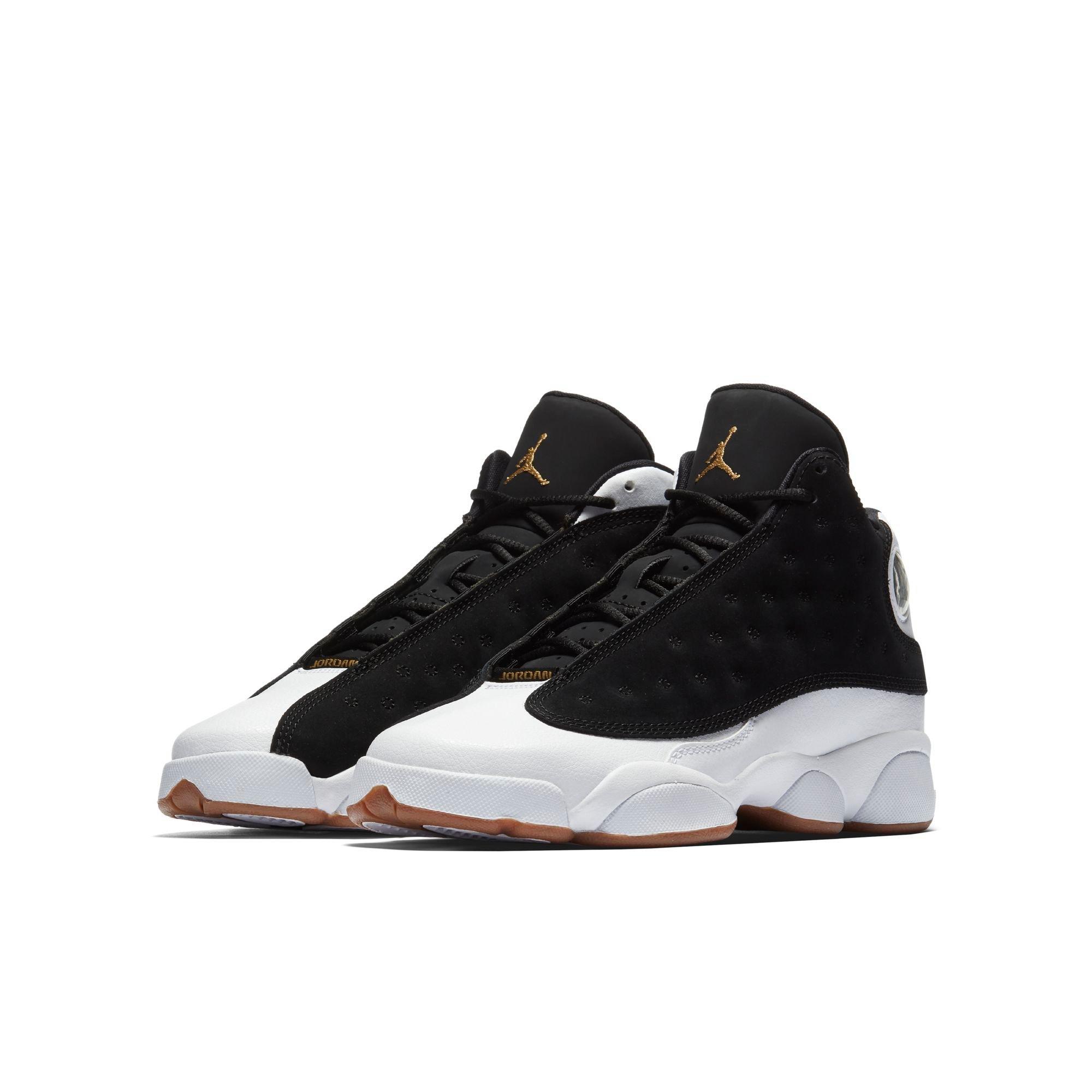 jordan 13s black and gold