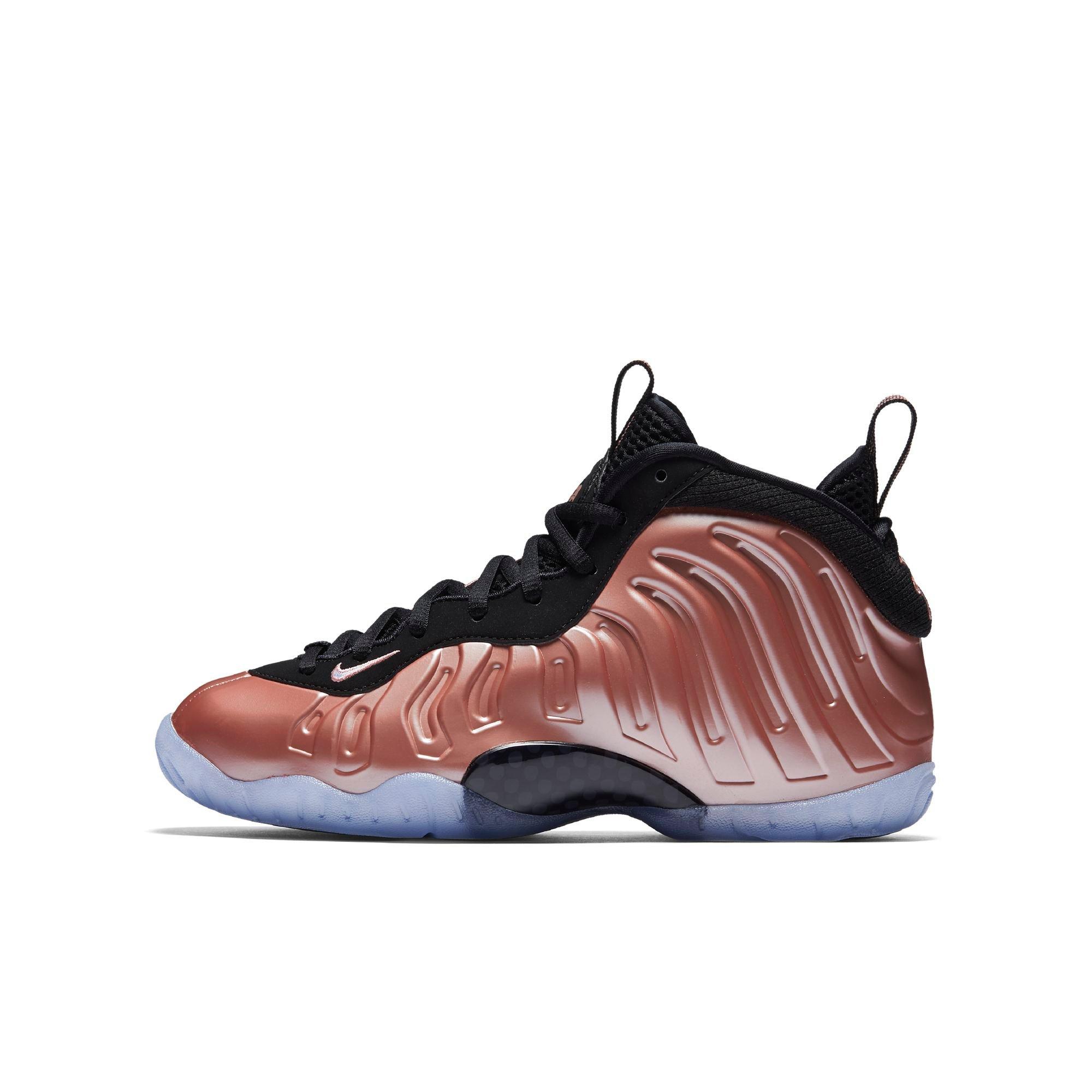 rose gold foamposite grade school