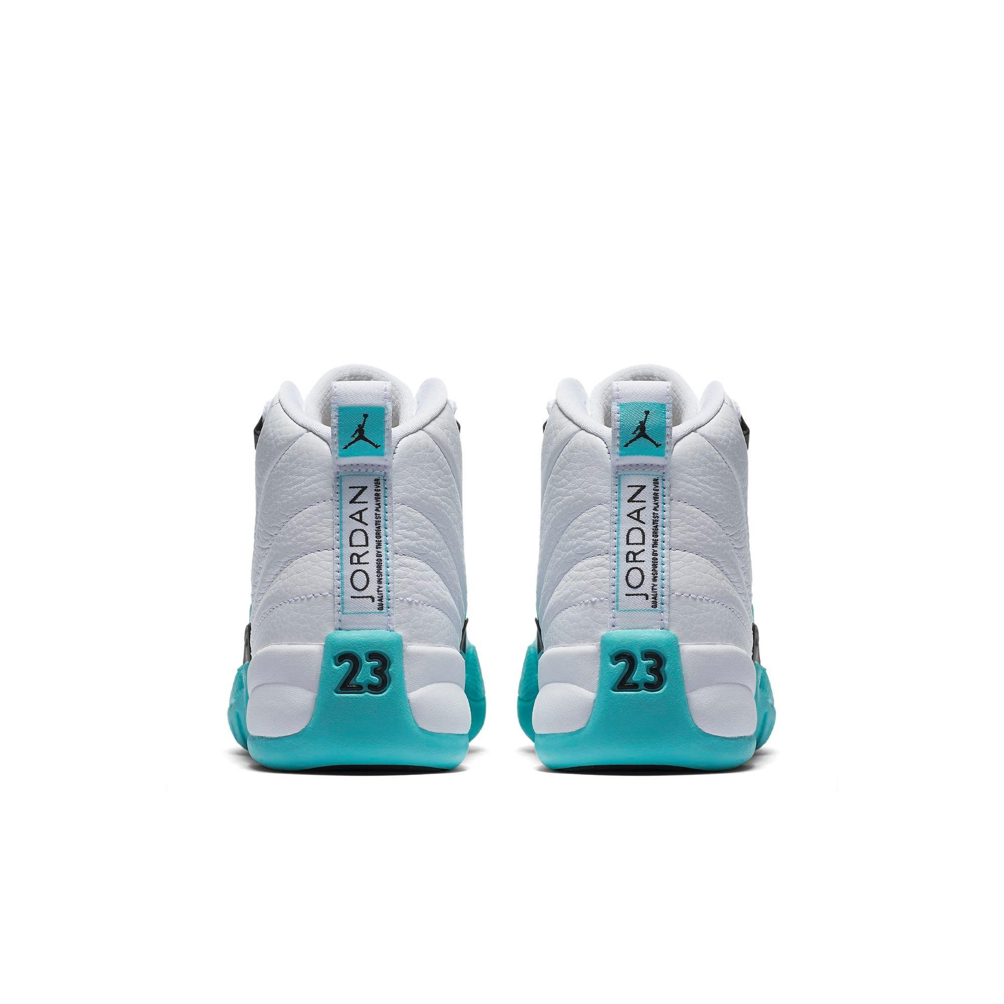 jordan retro 12 aqua grade school