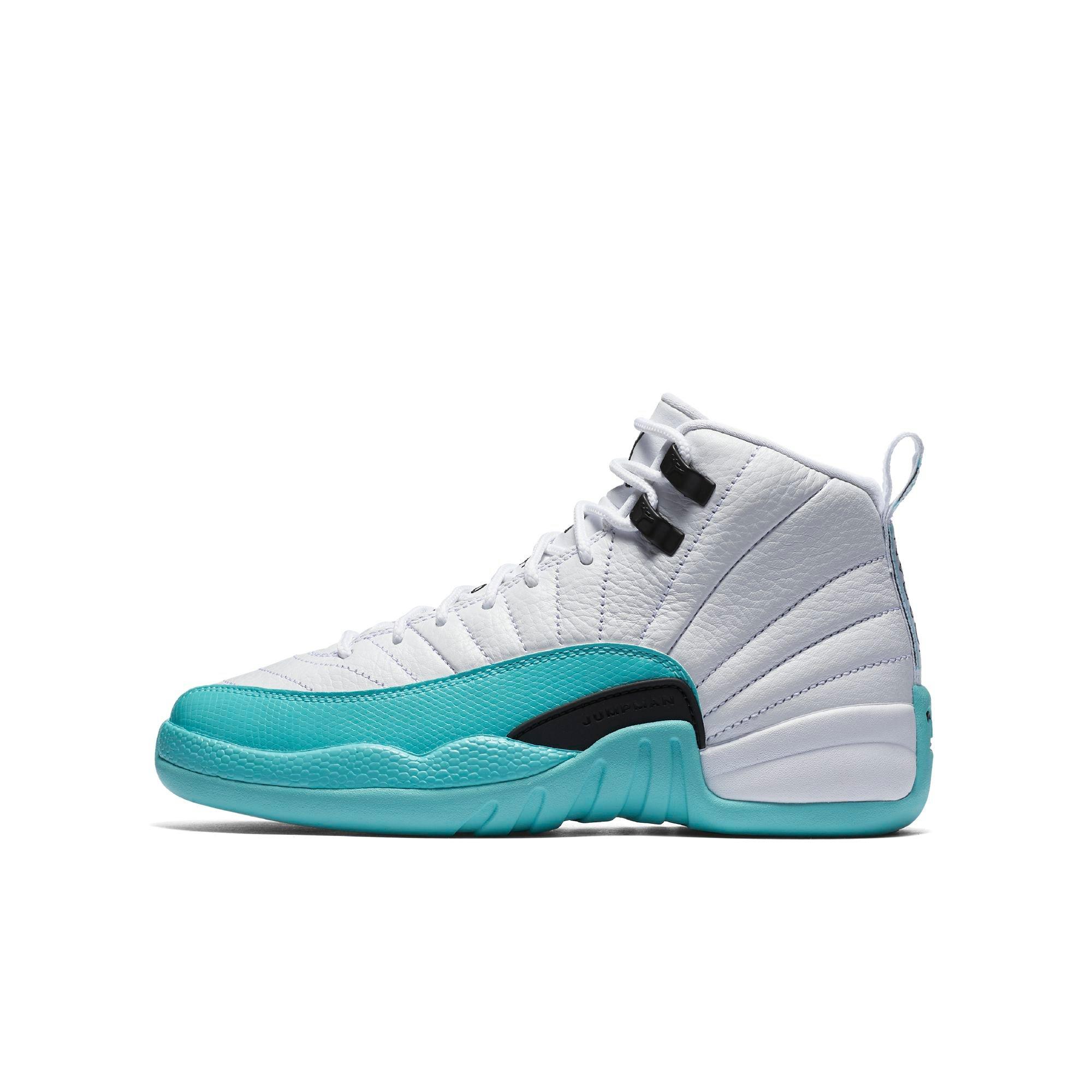 jordan retro 12 aqua grade school
